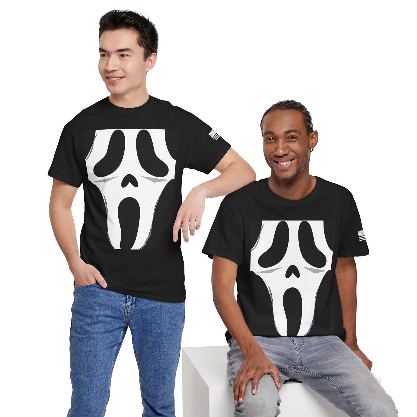 Emergency department ghostface themed ER halloween Unisex Heavy Cotton Tee