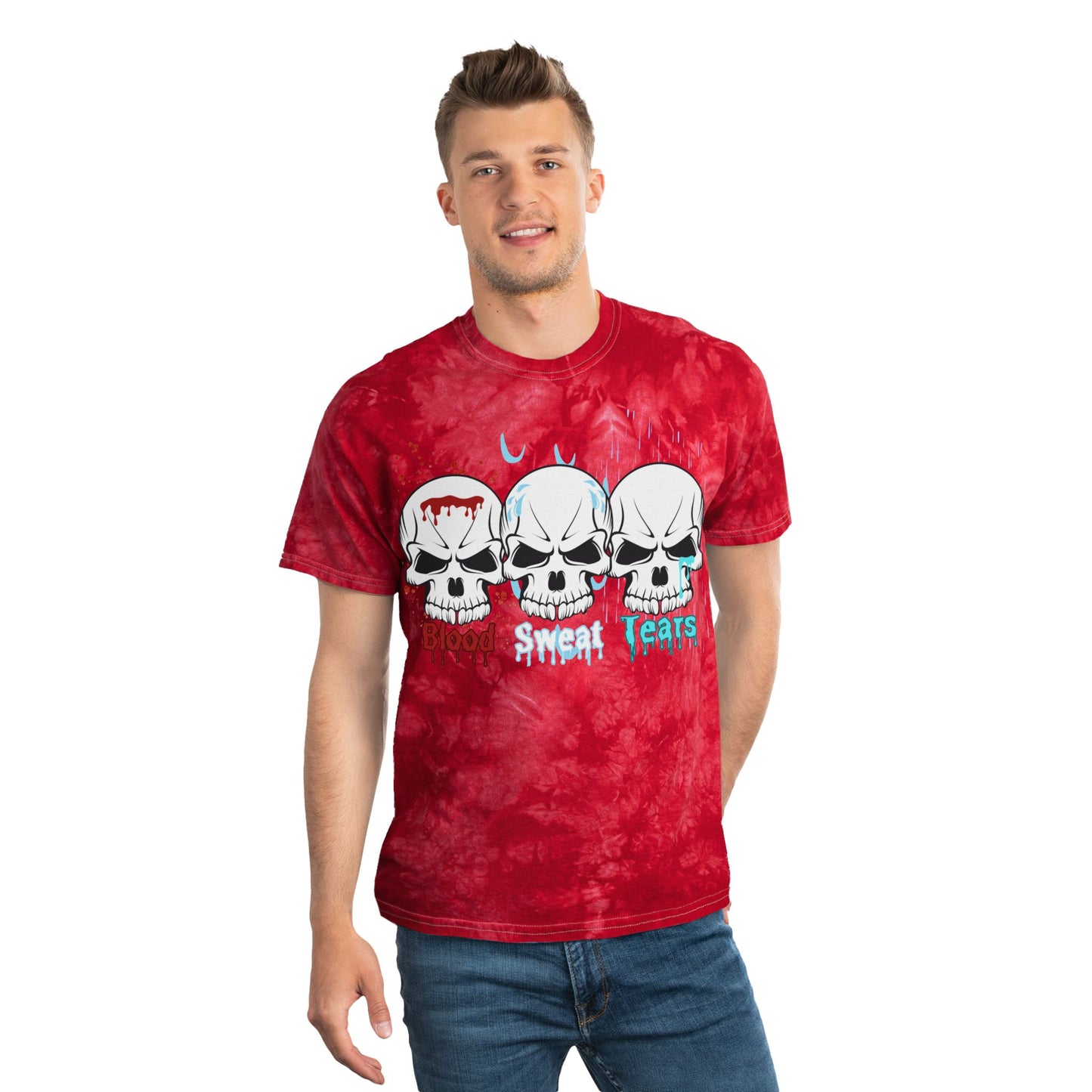 Blood sweat and tears Tie-Dye Tee, Crystal