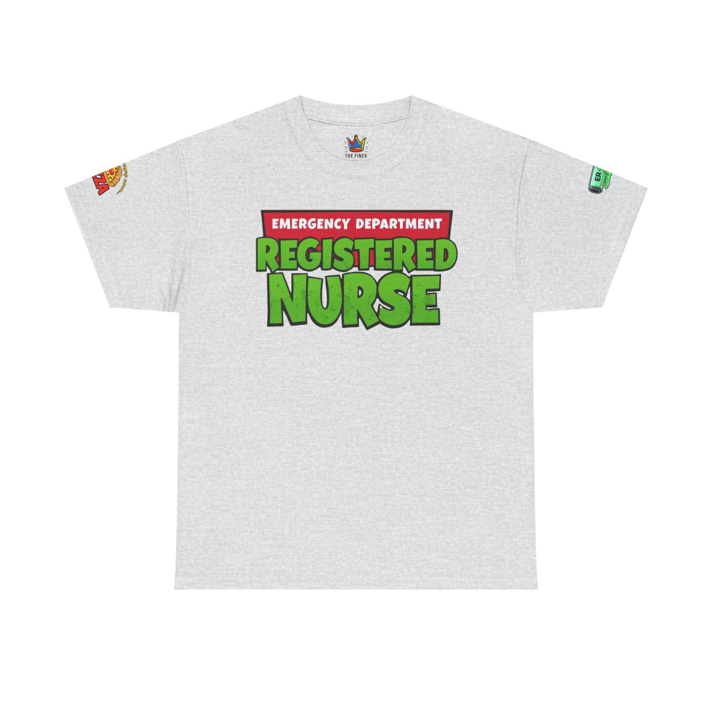 Pizza time, ER RN tee shirt nostalgic turtle power