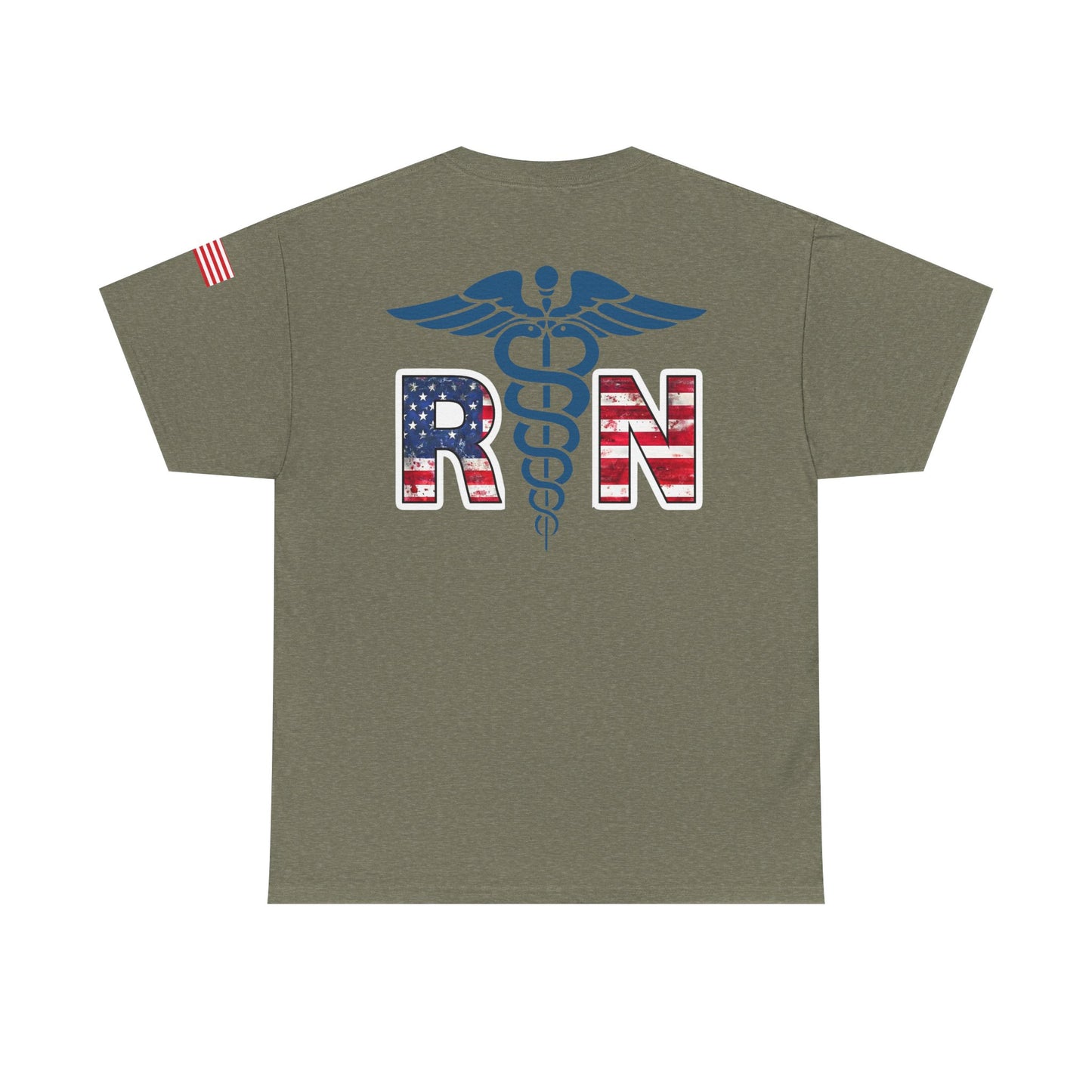 Patriotic nursing gift t shirt Unisex Heavy Cotton Tee