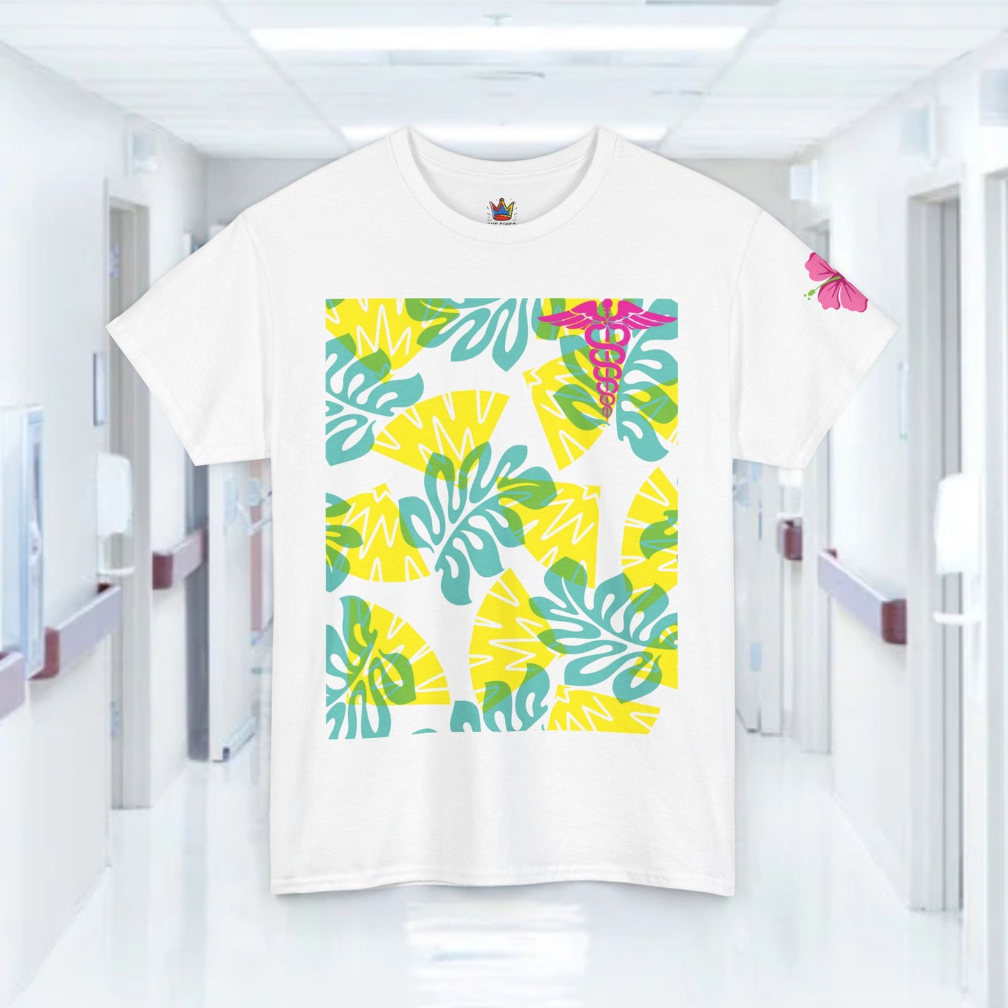Summertime in the ER Hawaiian themed ED t shirt gift for nurses week floral ER shirt tropical themed er healthcare worker t shirt
