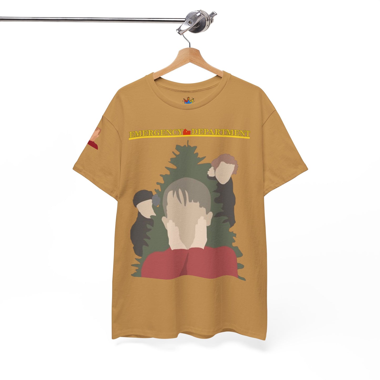 Home Alone in the ED Christmas themed Unisex Heavy Cotton Tee