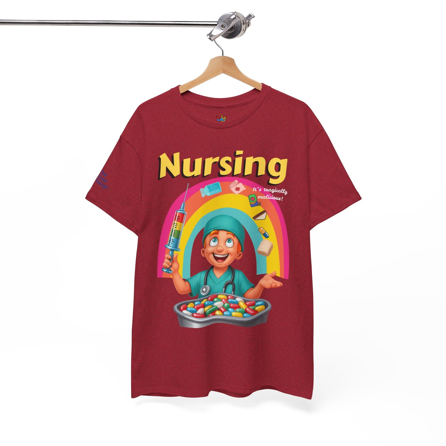 Nursing, it’s tragically malicious breakfast cereal tee Unisex Heavy Cotton Tee