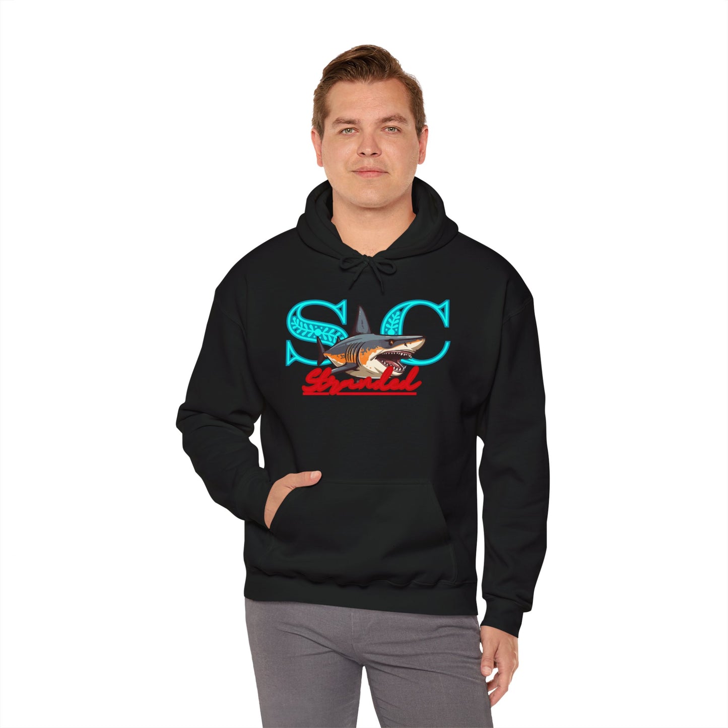 Hooded sweat shirt (stone cradle) stranded line