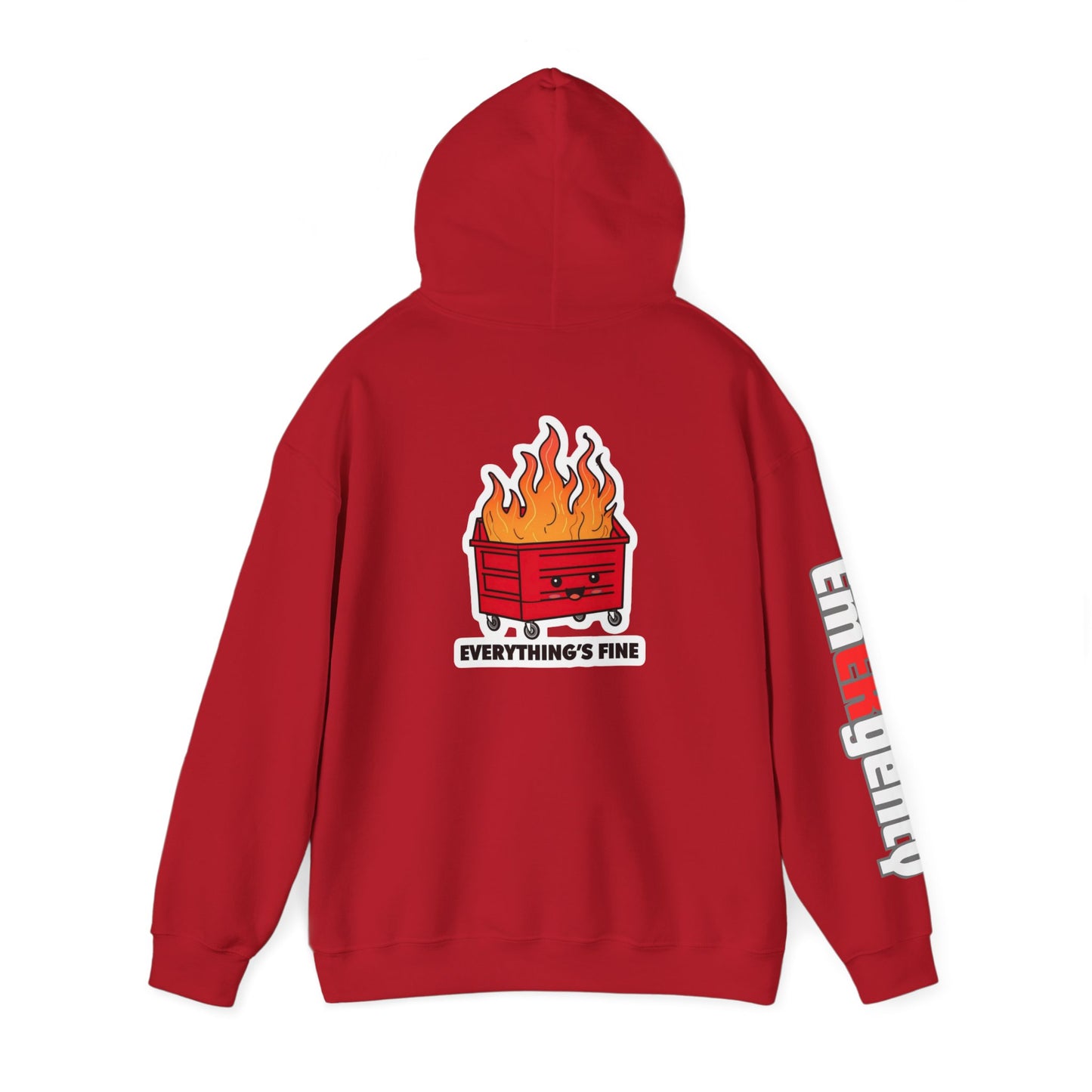 Emergency Department hoodie dumpster fire humor