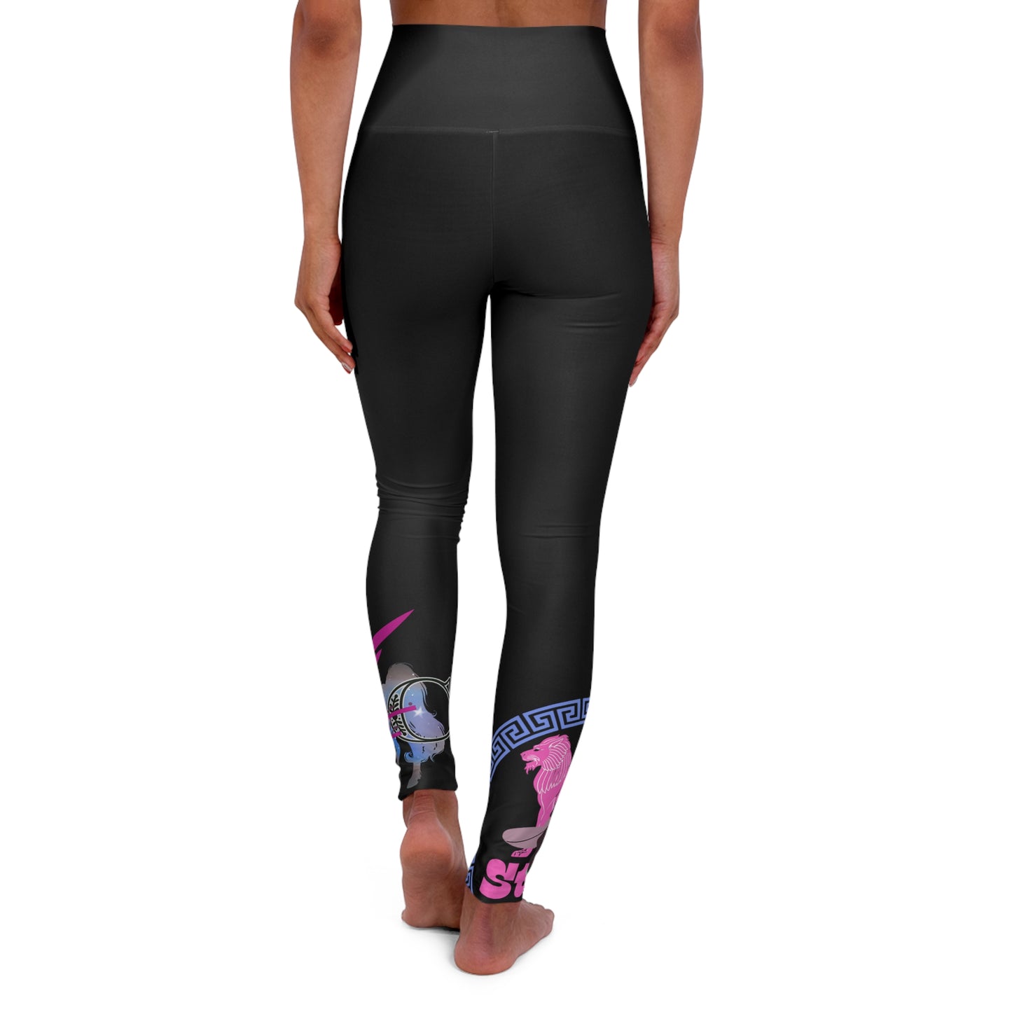 High Waisted Yoga Leggings (AOP). Stone cradle Reborn collection