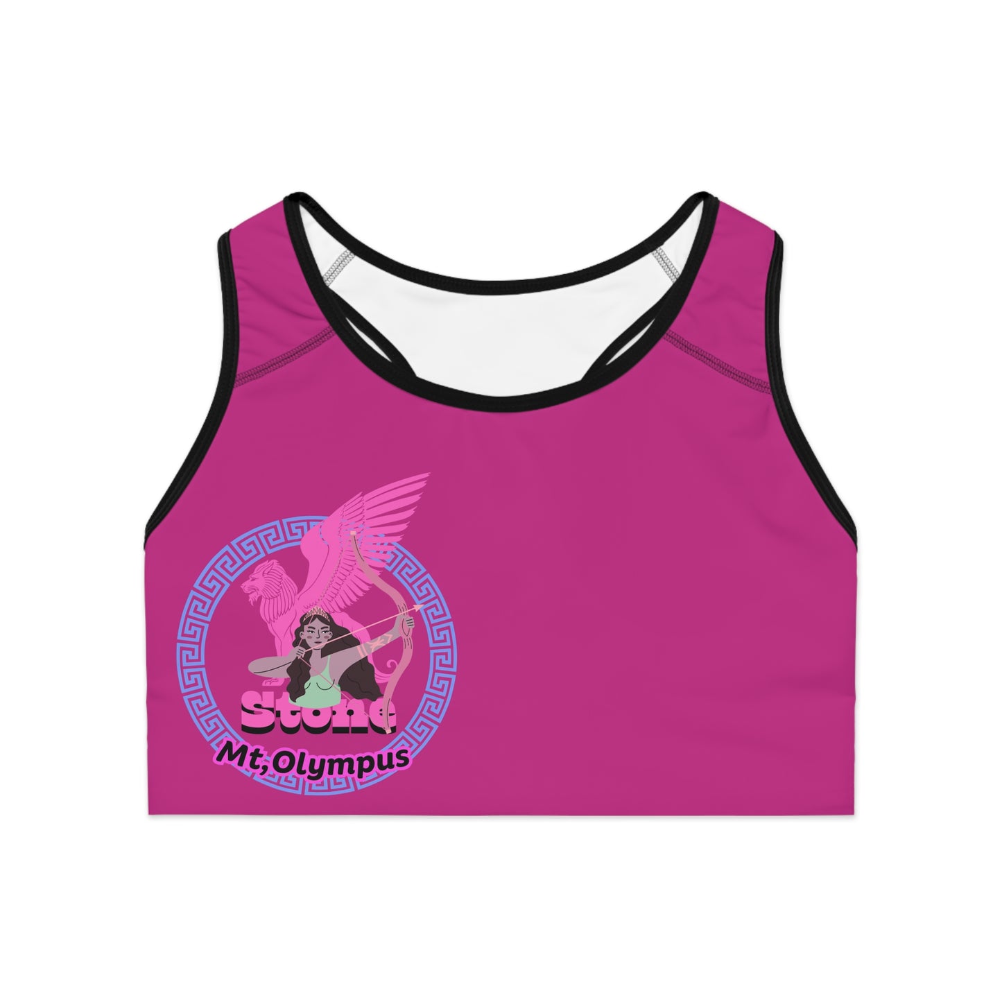 R Sports Bra (AOP . STONE CRADLE