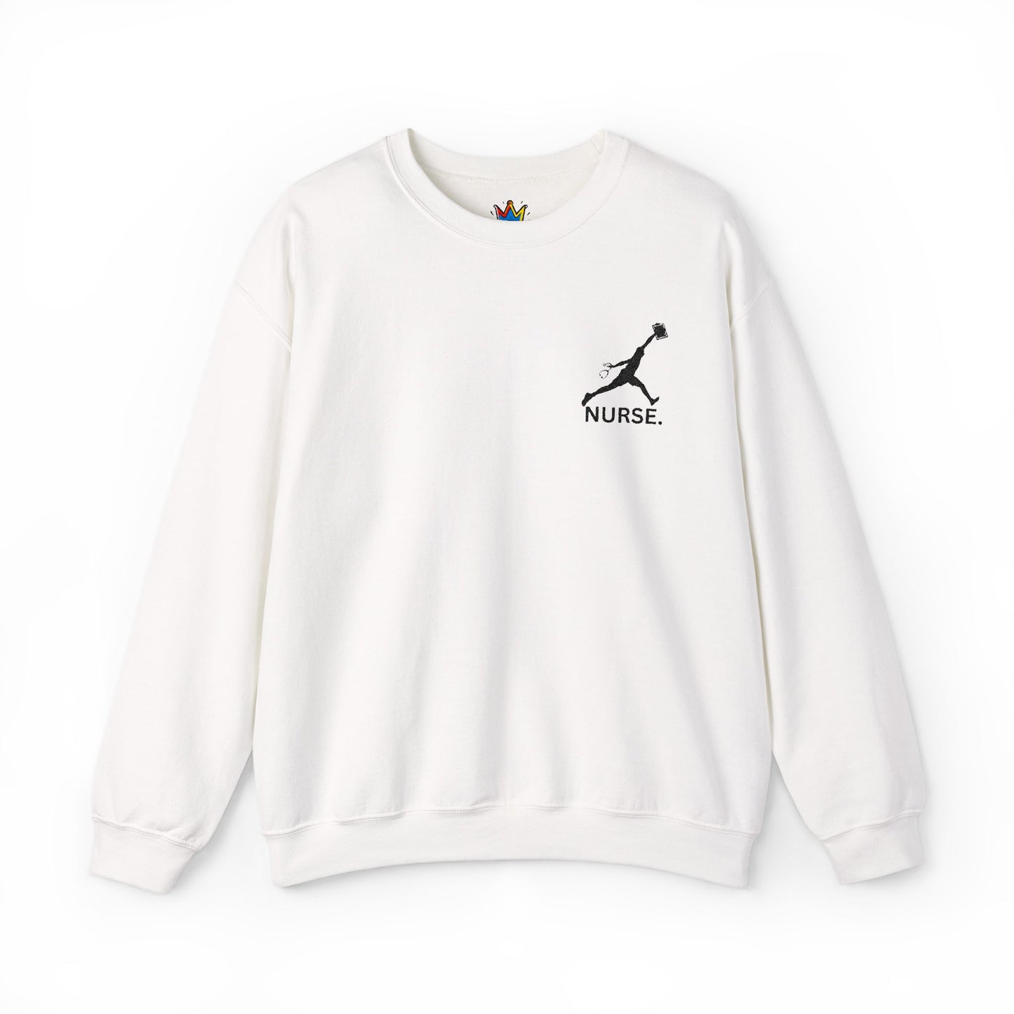 Jumpman nurse week gift embroidered Unisex Heavy Blend™ Crewneck Sweatshirt