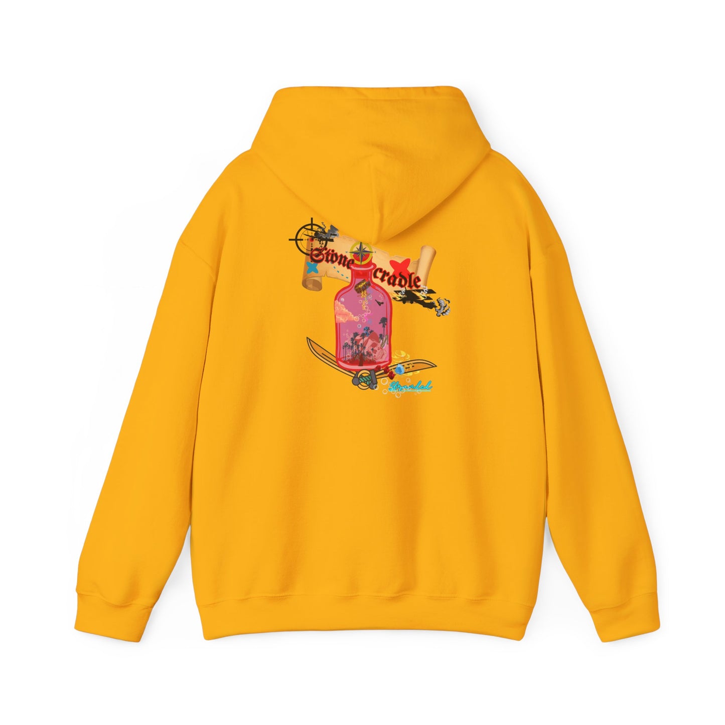 Hooded sweat shirt (stone cradle) stranded line
