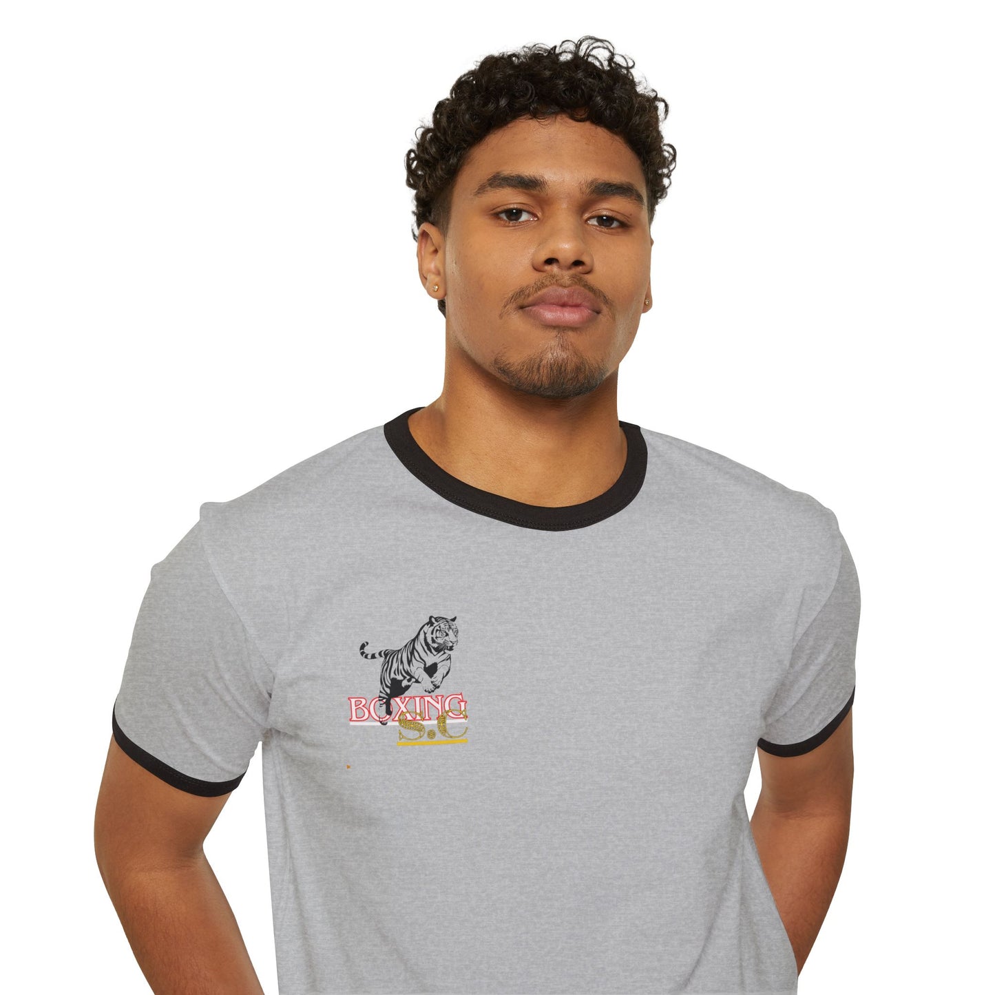 Unisex Cotton Ringer T-Shirt. stone cradle boxing
