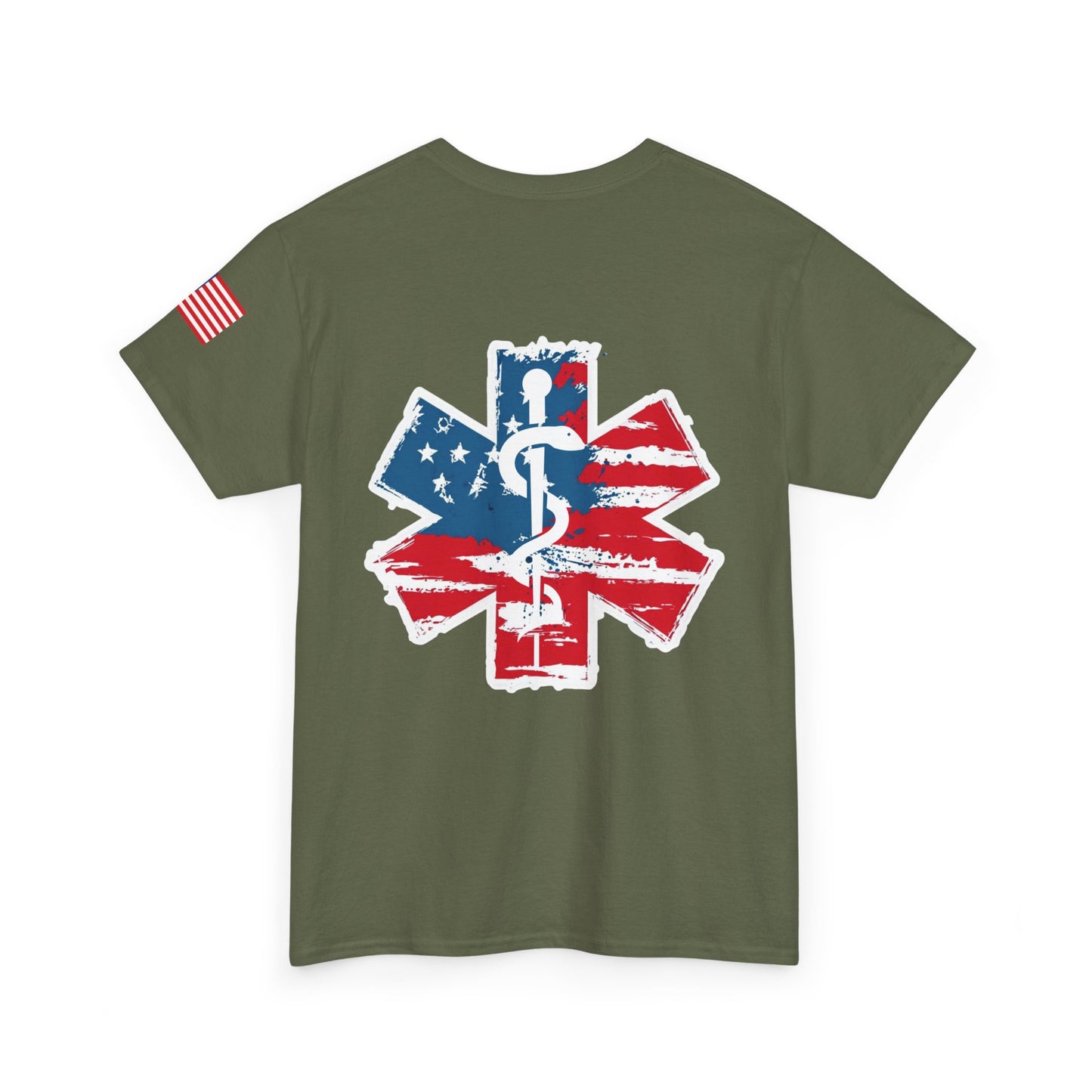 Patriotic healthcare worker t shirt Independence Day gift for healthcare worker Unisex Heavy Cotton Tee