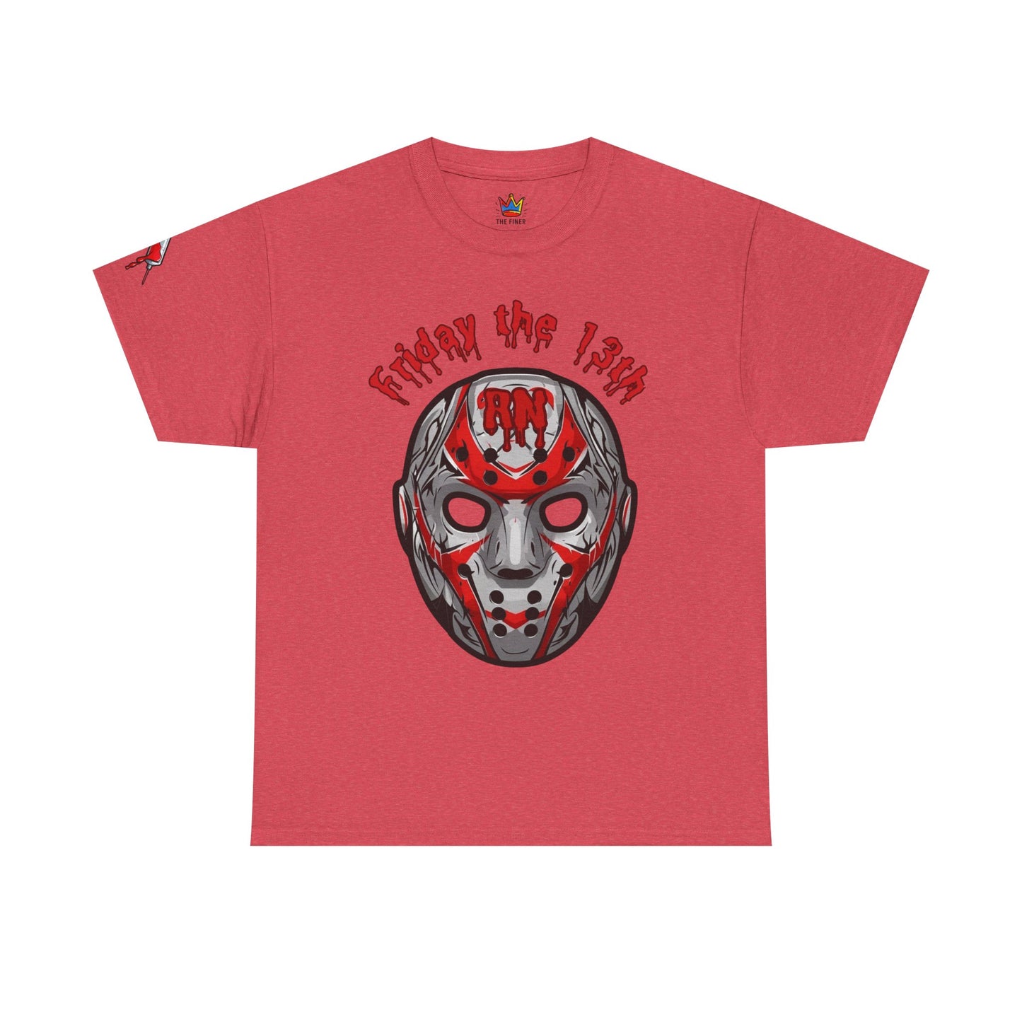 Nursing Halloween t shirt gift Friday the 13th RN T-shirt Jacob hockey mask with spooky RN emblem