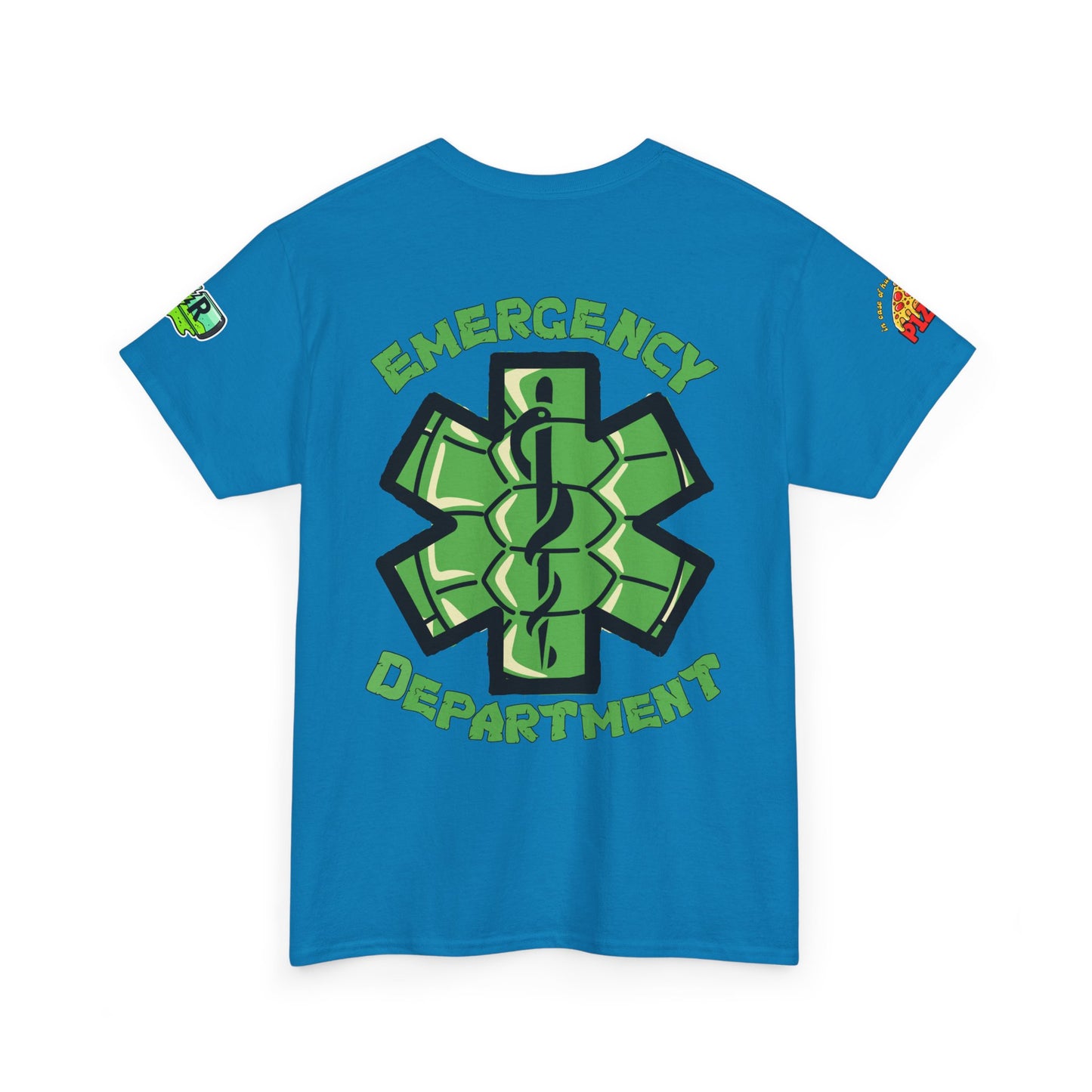ER staff tee shirt nostalgic turtle power pizza time