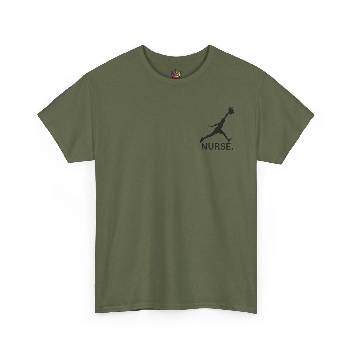 Jumpman Nurse T Shirt Bold Multicolor Athletic Nurse Shirt, Unisex Heavy Cotton Tee, Nursing Graduation Gift, RN Medical Staff Shirt