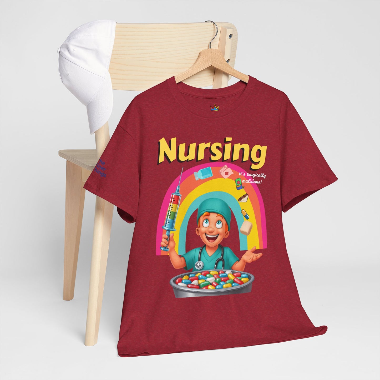 Nursing, it’s tragically malicious breakfast cereal tee Unisex Heavy Cotton Tee
