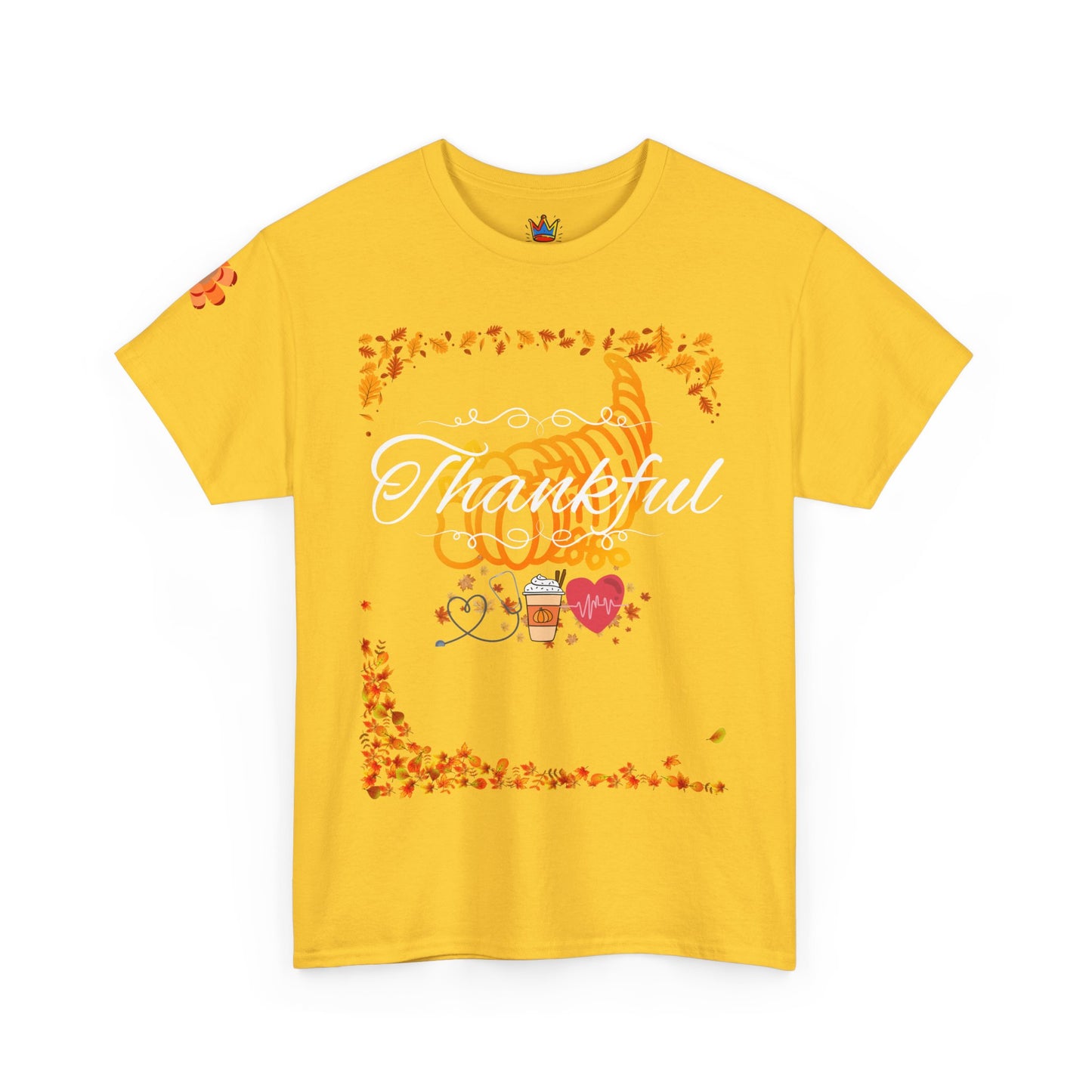 Thankful, Thanksgiving Emergency Department Unisex Heavy Cotton Tee
