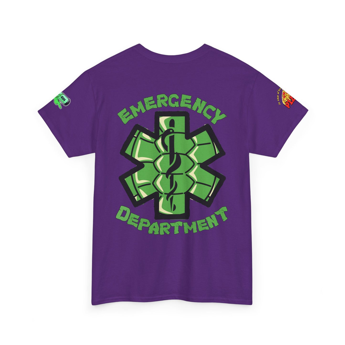 Pizza time, ER RN tee shirt nostalgic turtle power