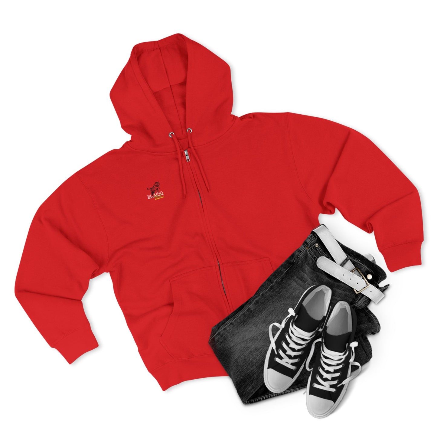 Zipper hoodie, (STONE CRADLE) boxing
