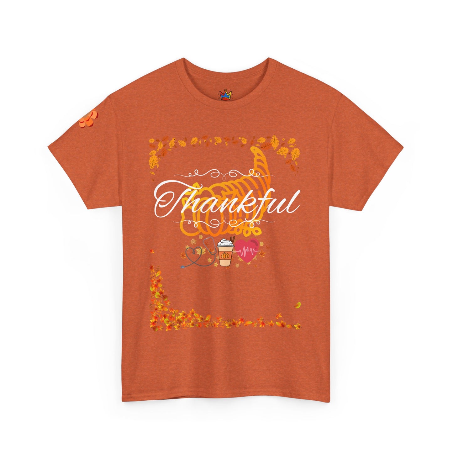 Thankful, Thanksgiving Emergency Department Unisex Heavy Cotton Tee
