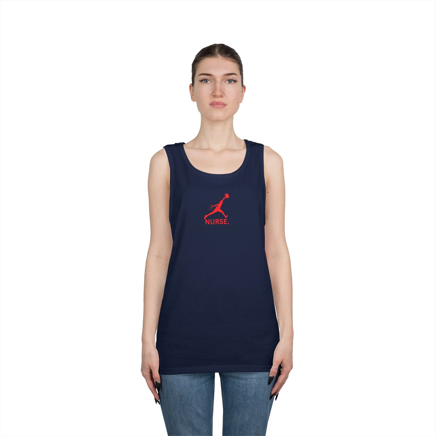 Jumpman nurse work out gear Unisex Heavy Cotton Tank Top