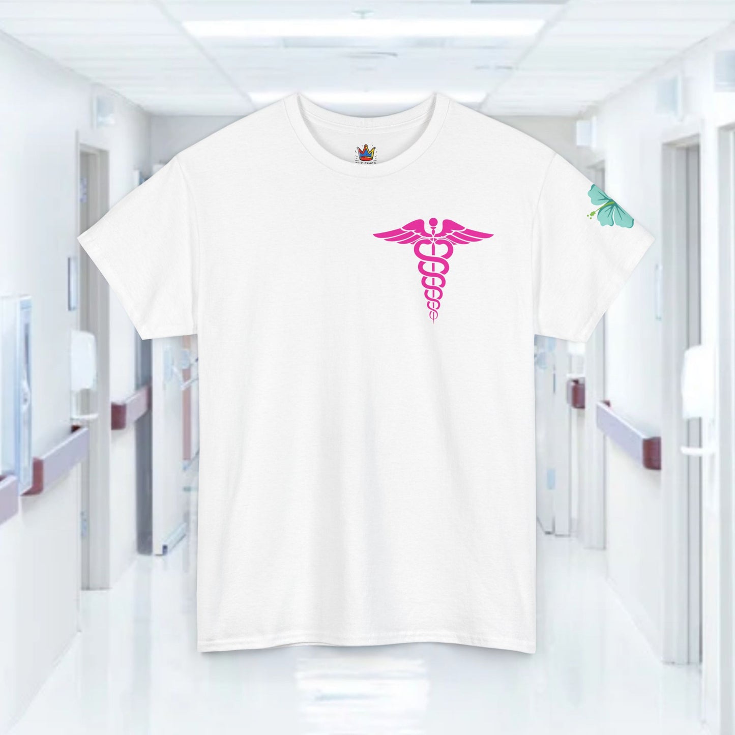 Copy of Summertime RN Hawaiian themed t shirt gift for nurses week floral RN shirt tropical themed RN healthcare worker gift t shirt