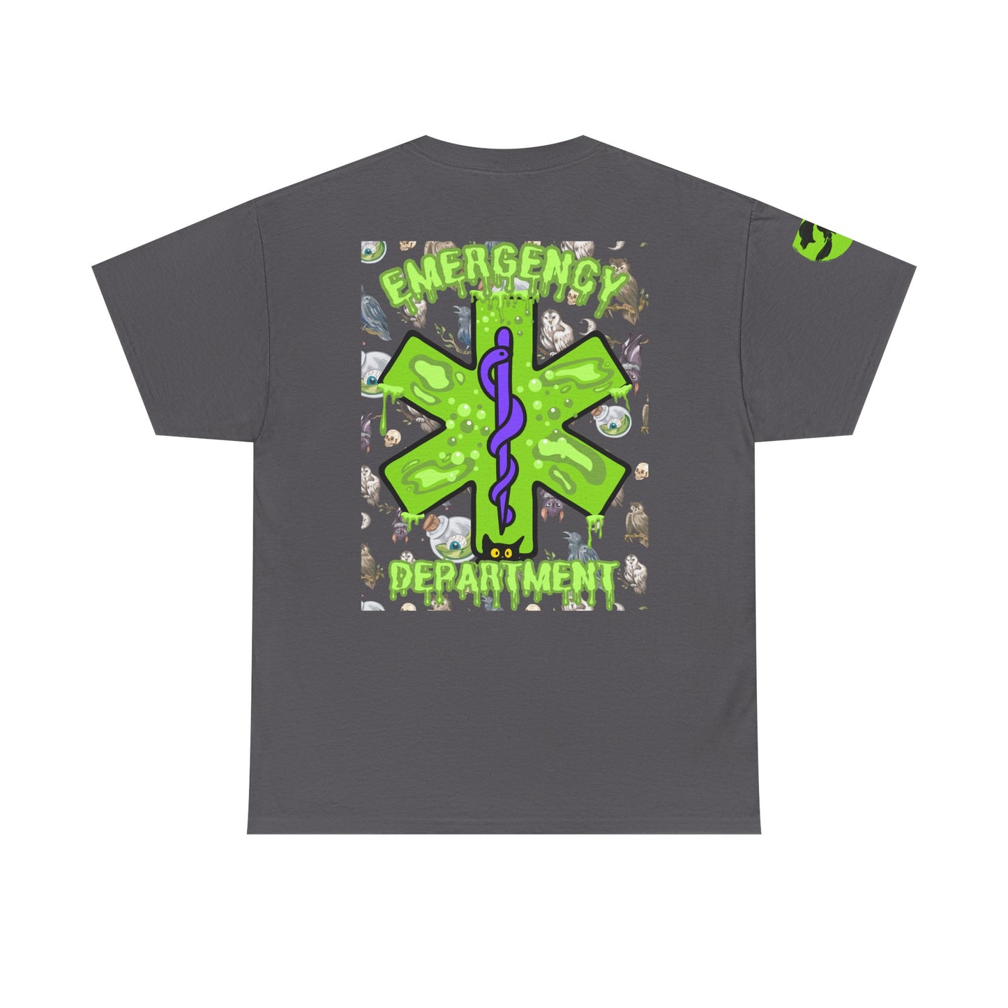 Witches Boiling Cauldron Halloween themed emergency department Unisex Heavy Cotton Tee