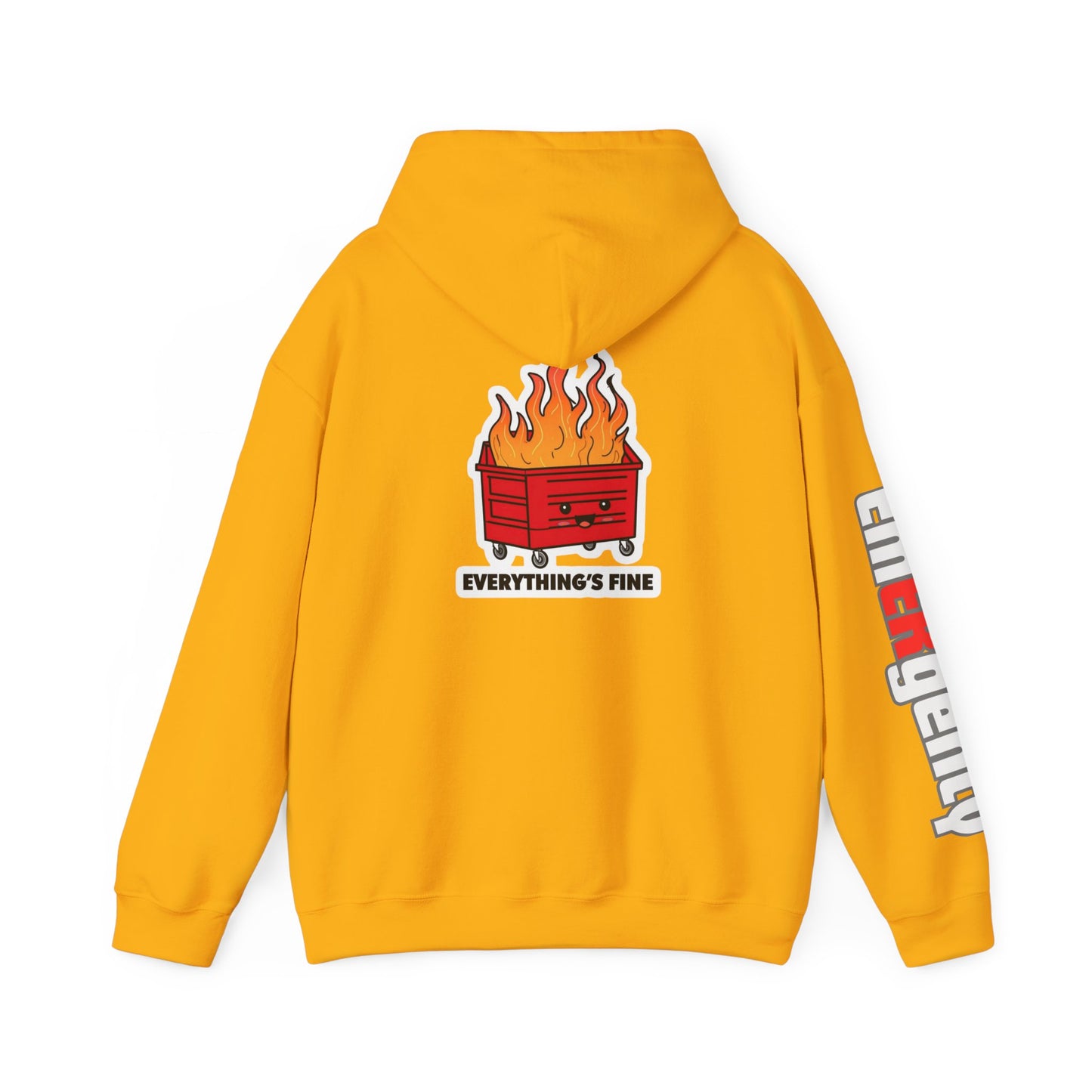 Emergency Department hoodie dumpster fire humor