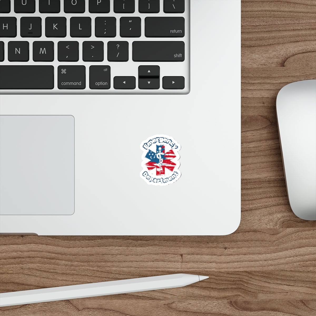 Patriotic Emergency Department Die-Cut Stickers