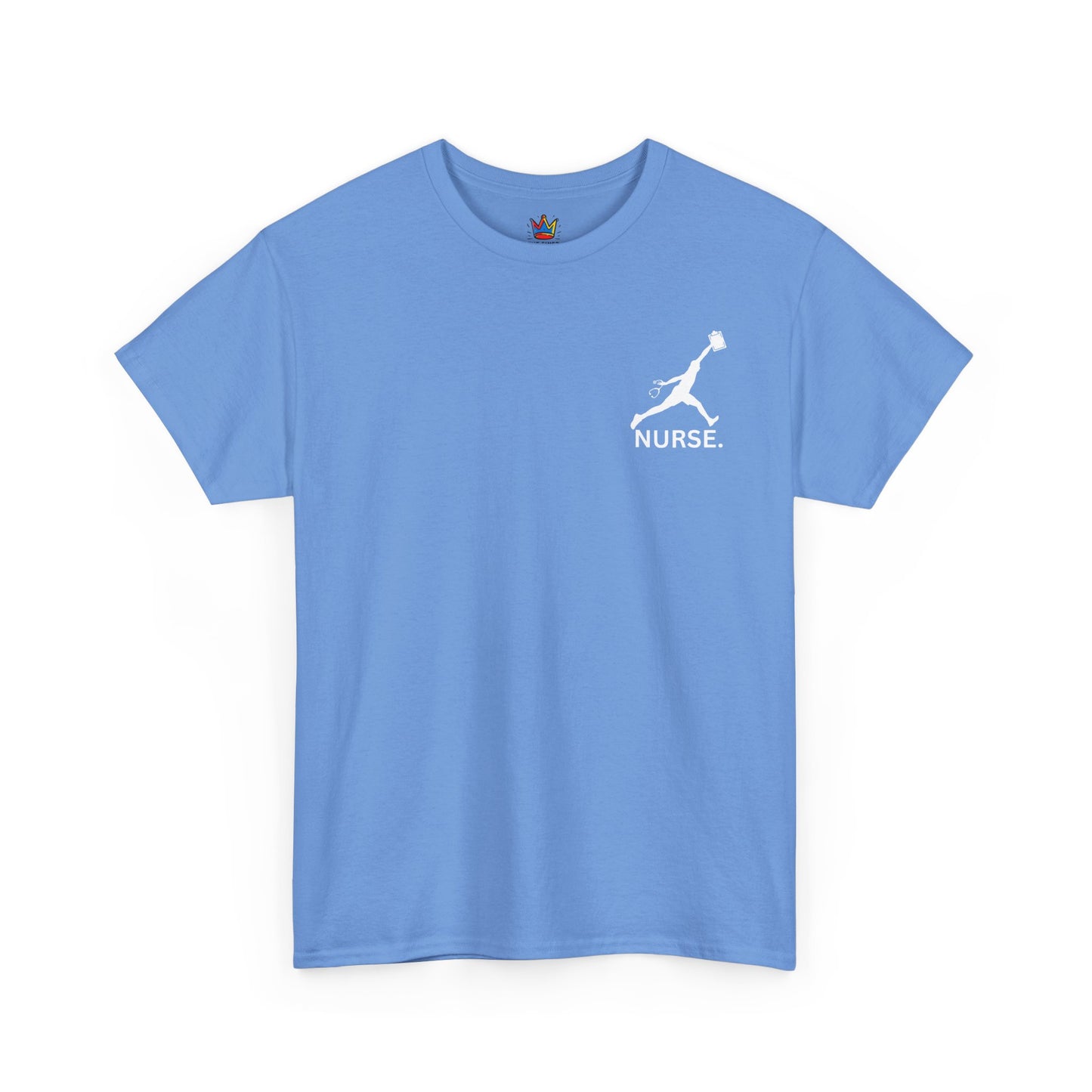 Jumpman Nurse T-Shirt Bold Multicolor Athletic Nurse Shirt, Unisex Heavy Cotton Tee, Nursing Graduation Gift, RN Nursing Staff Shirt
