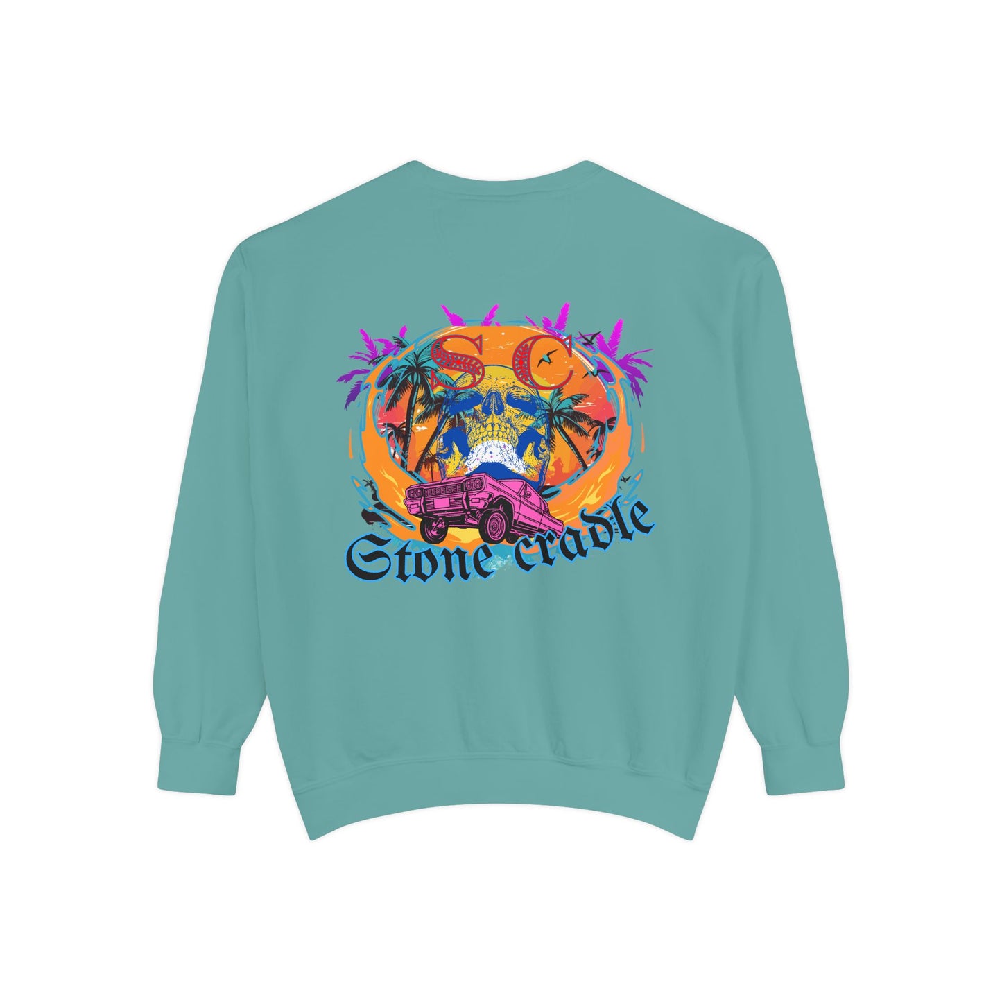 Unisex Garment-Dyed stone cradle sweat shirt