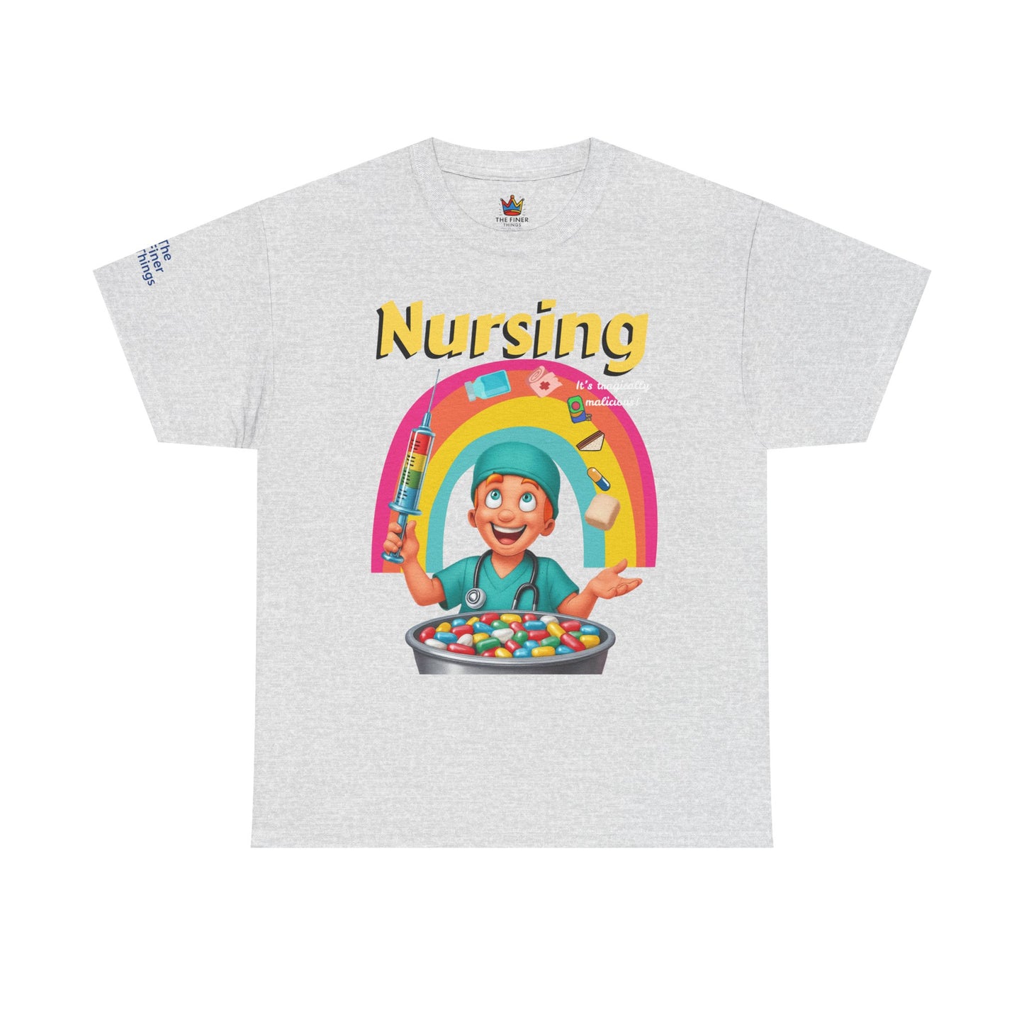 Nursing, it’s tragically malicious breakfast cereal tee Unisex Heavy Cotton Tee