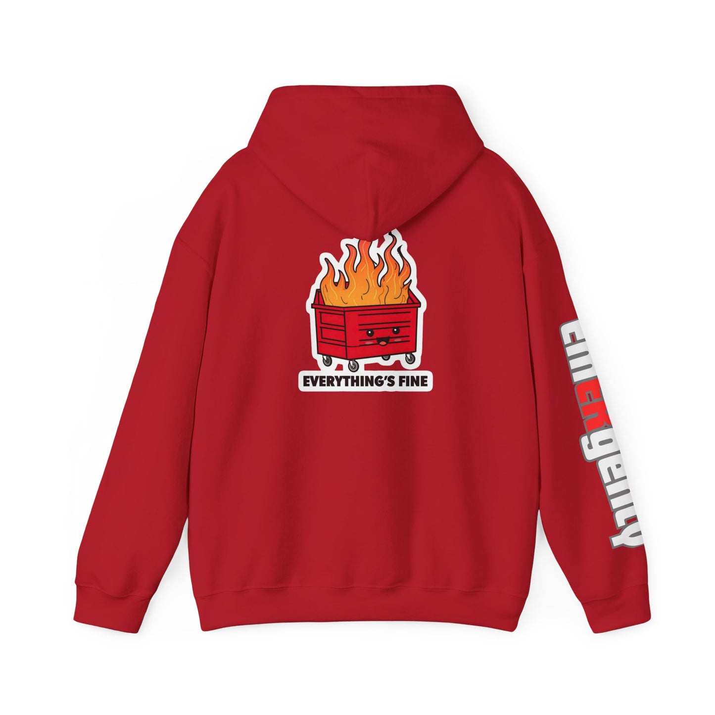 Emergency Department hoodie dumpster fire humor