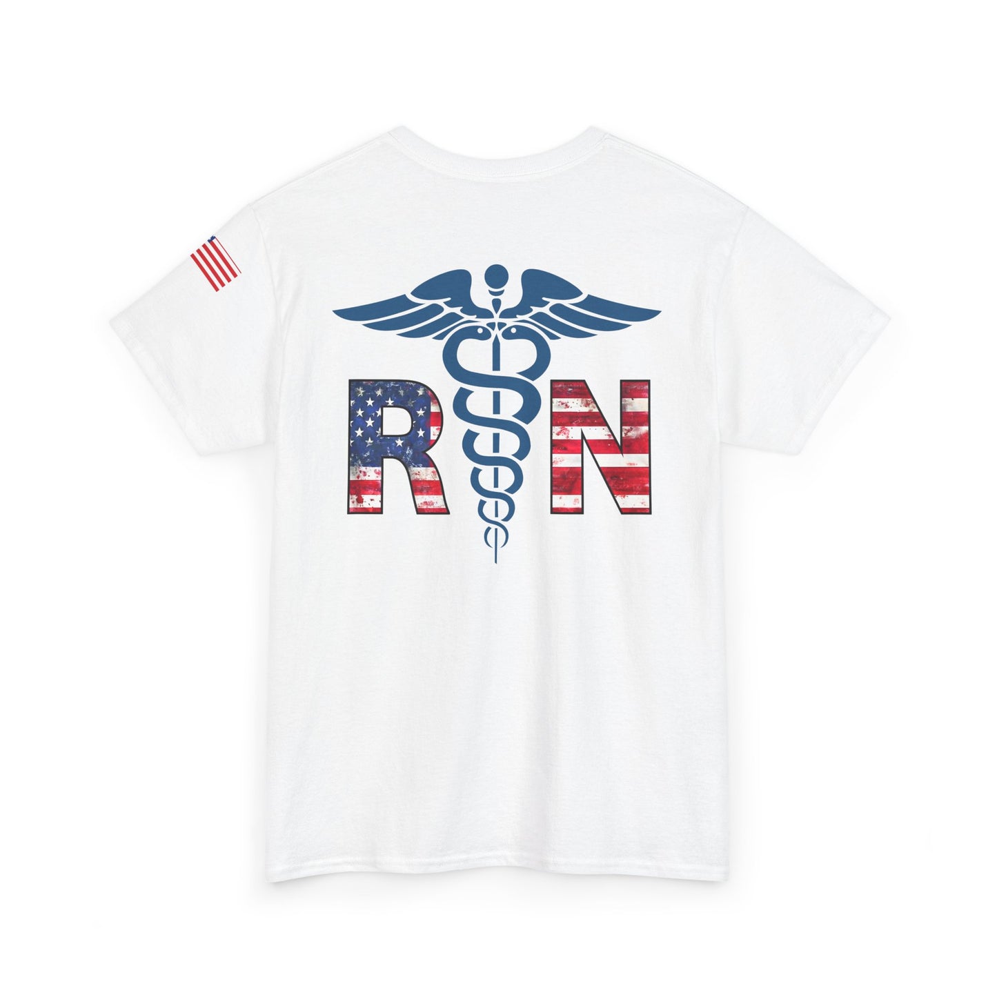 Patriotic nursing gift t shirt Unisex Heavy Cotton Tee