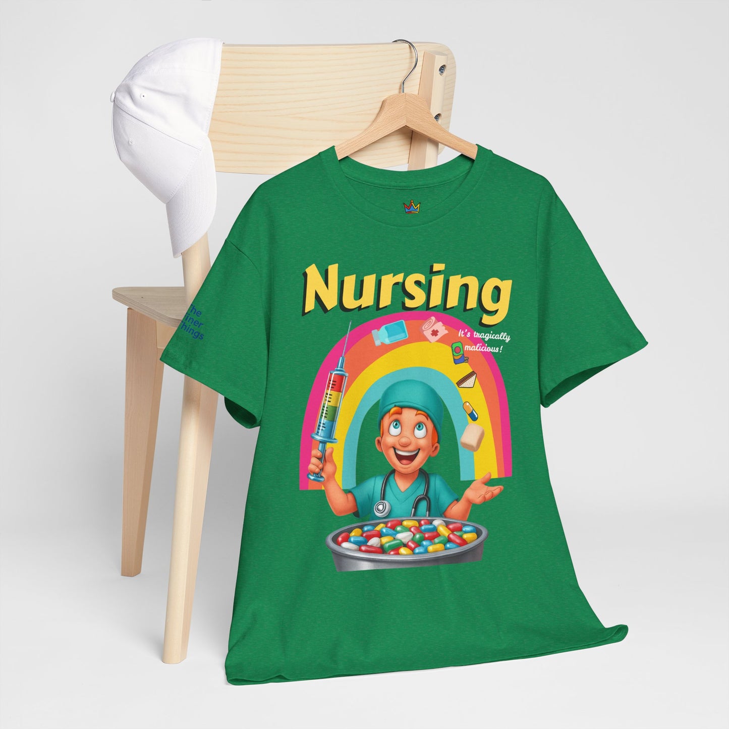 Nursing, it’s tragically malicious breakfast cereal tee Unisex Heavy Cotton Tee