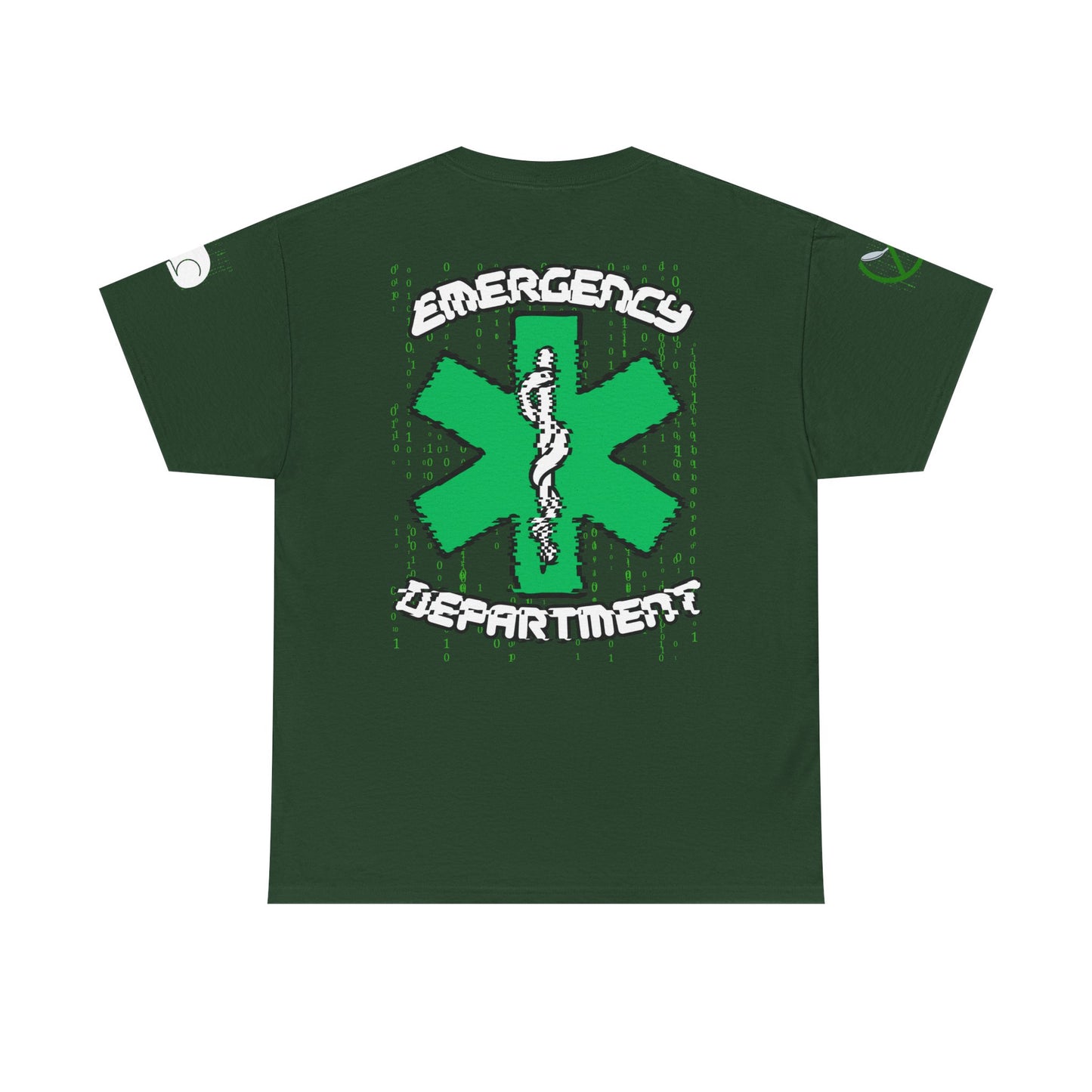 Matrix Emergency Department T Shirt, ER Worker Tee, White Rabbit Code Apparel, No Spoon Graphic Top, Unisex Cotton Shirt