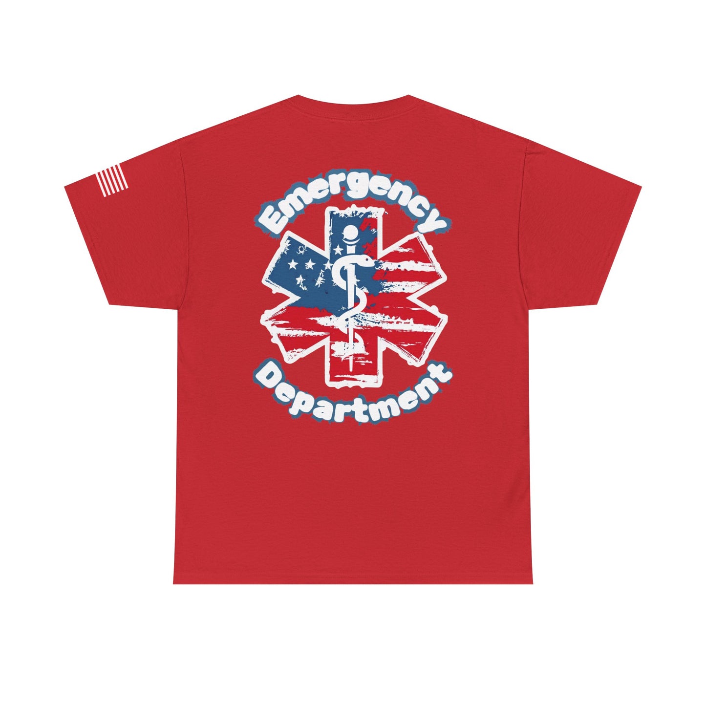 Patriotic Emergency Department T shirt gift for healthcare worker American flag star of life ED t-shirt