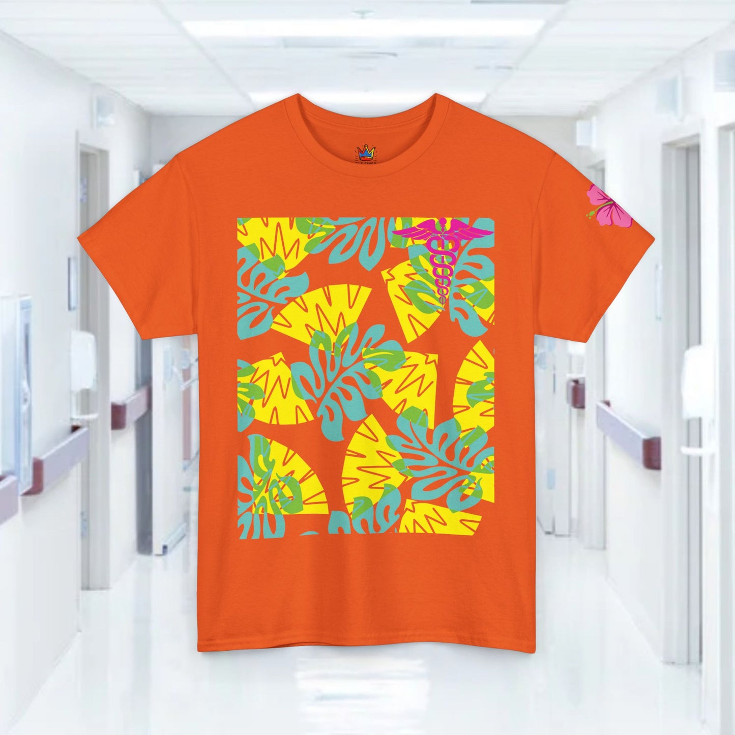 Summertime in the ER Hawaiian themed ED t shirt gift for nurses week floral ER shirt tropical themed er healthcare worker t shirt