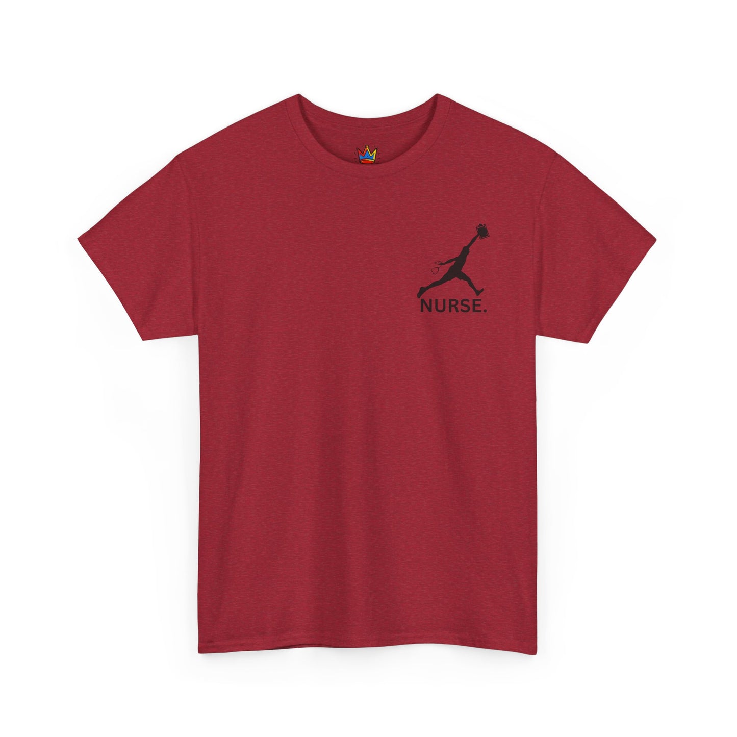 Jumpman Nurse T Shirt Bold Multicolor Athletic Nurse Shirt, Unisex Heavy Cotton Tee, Nursing Graduation Gift, RN Medical Staff Shirt