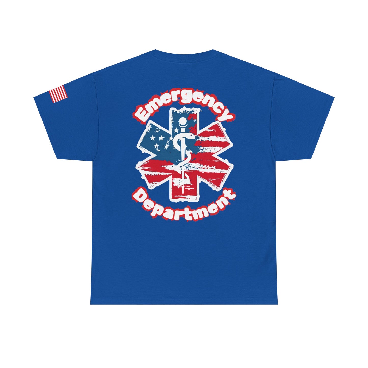 Patriotic Emergency Department T shirt gift for healthcare worker American flag star of life ED t-shirt