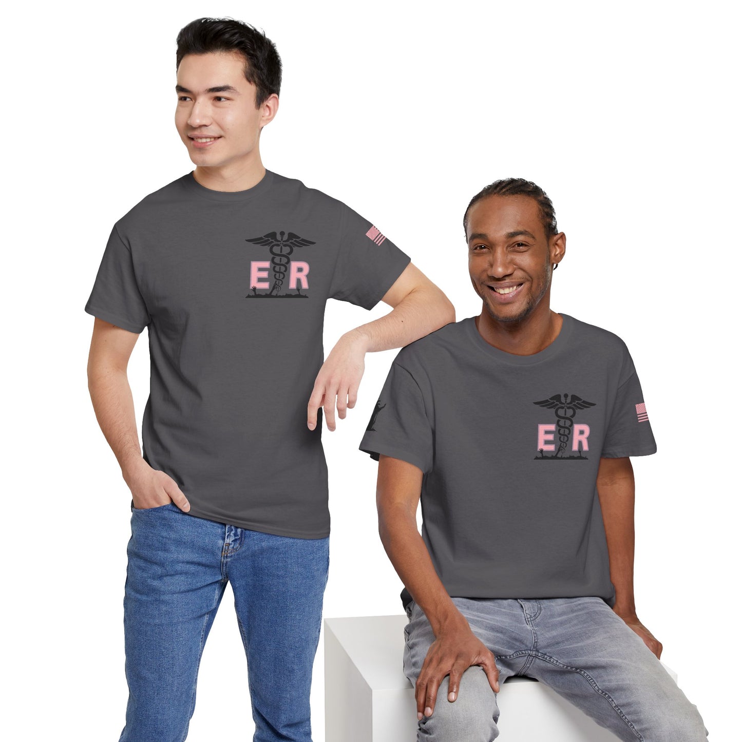 ER Halloween strawberry moon Night of the Living Dead t shirt Unisex Heavy Cotton Tee