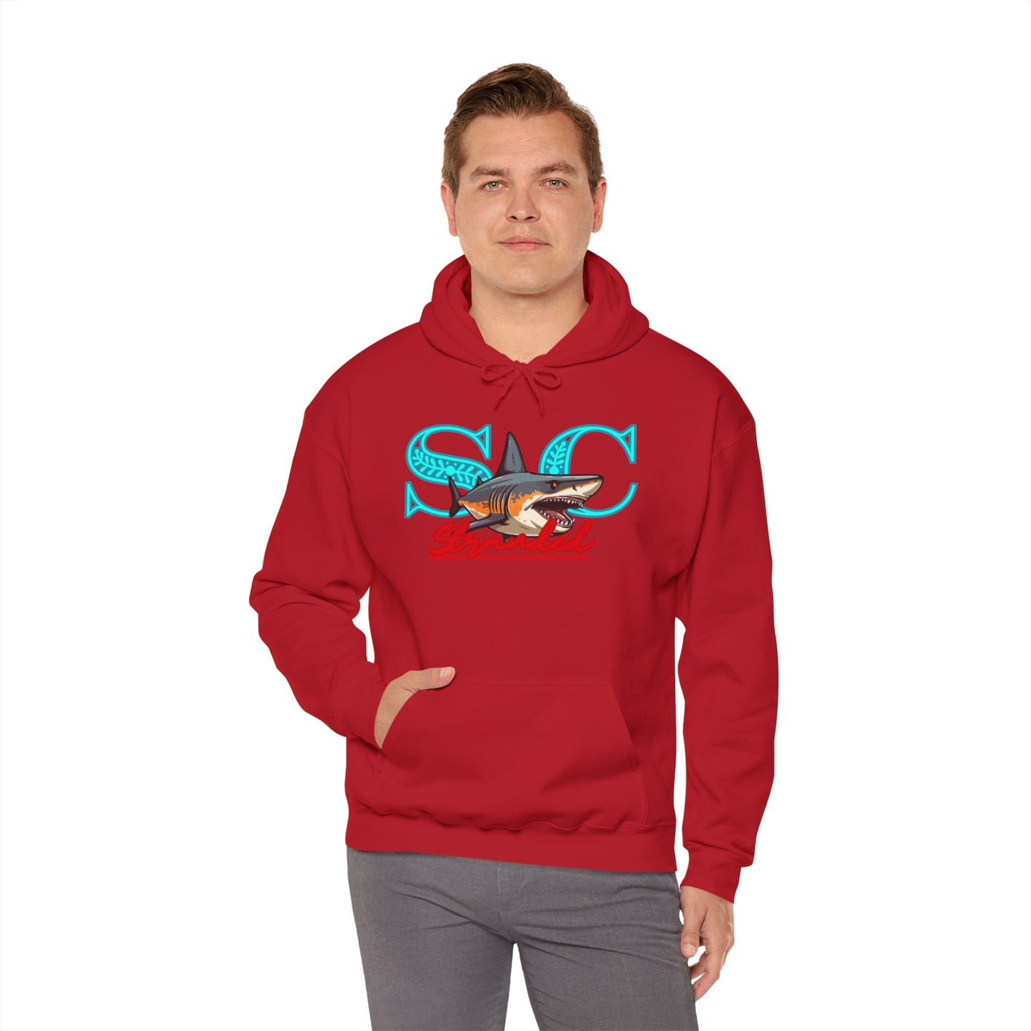 Hooded sweat shirt (stone cradle) stranded line