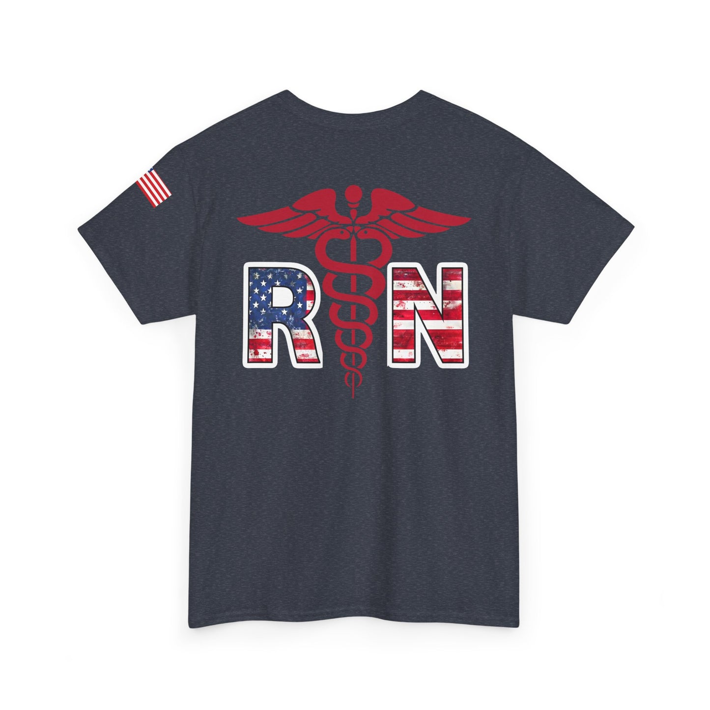 Patriotic nursing gift t shirt Unisex Heavy Cotton Tee