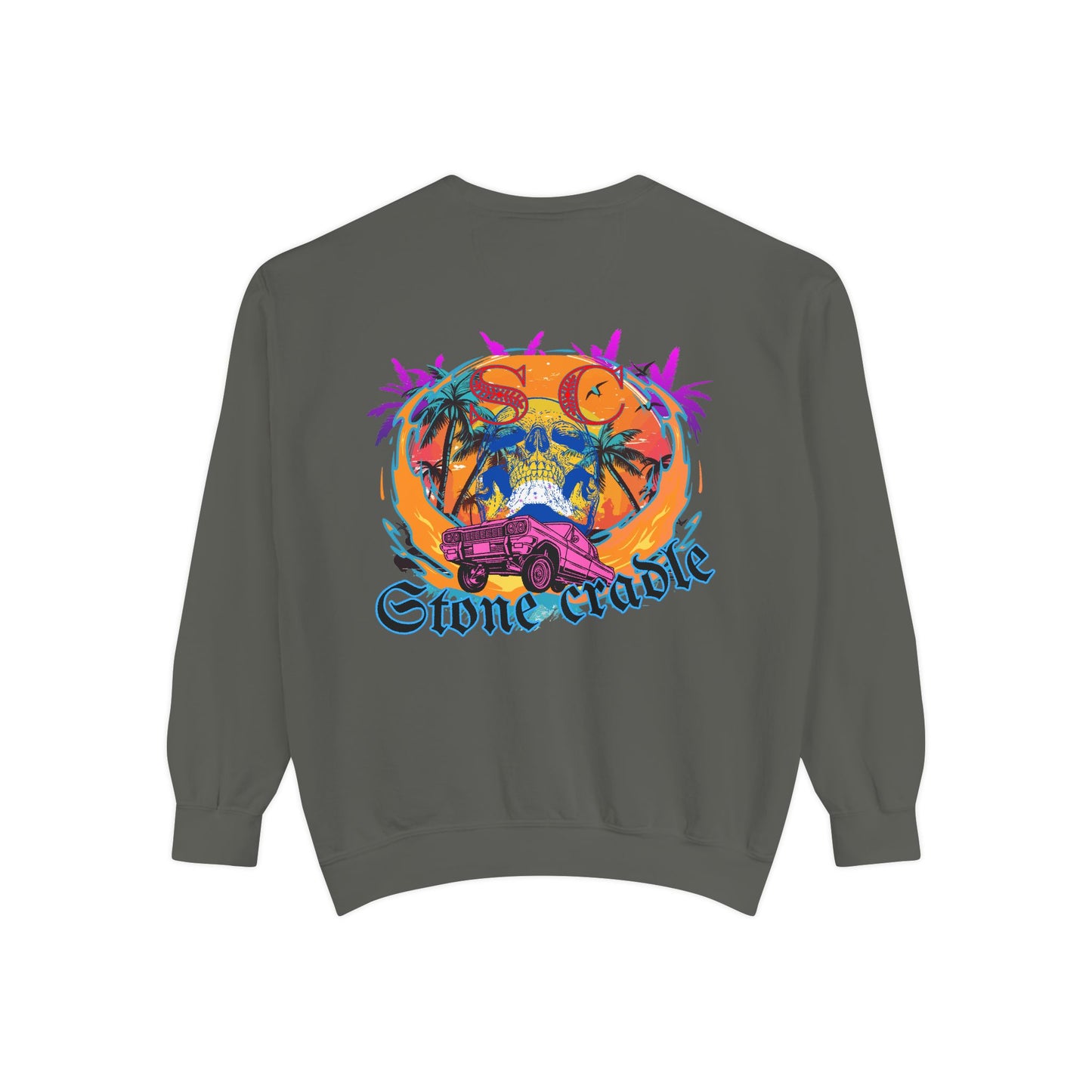 Unisex Garment-Dyed stone cradle sweat shirt