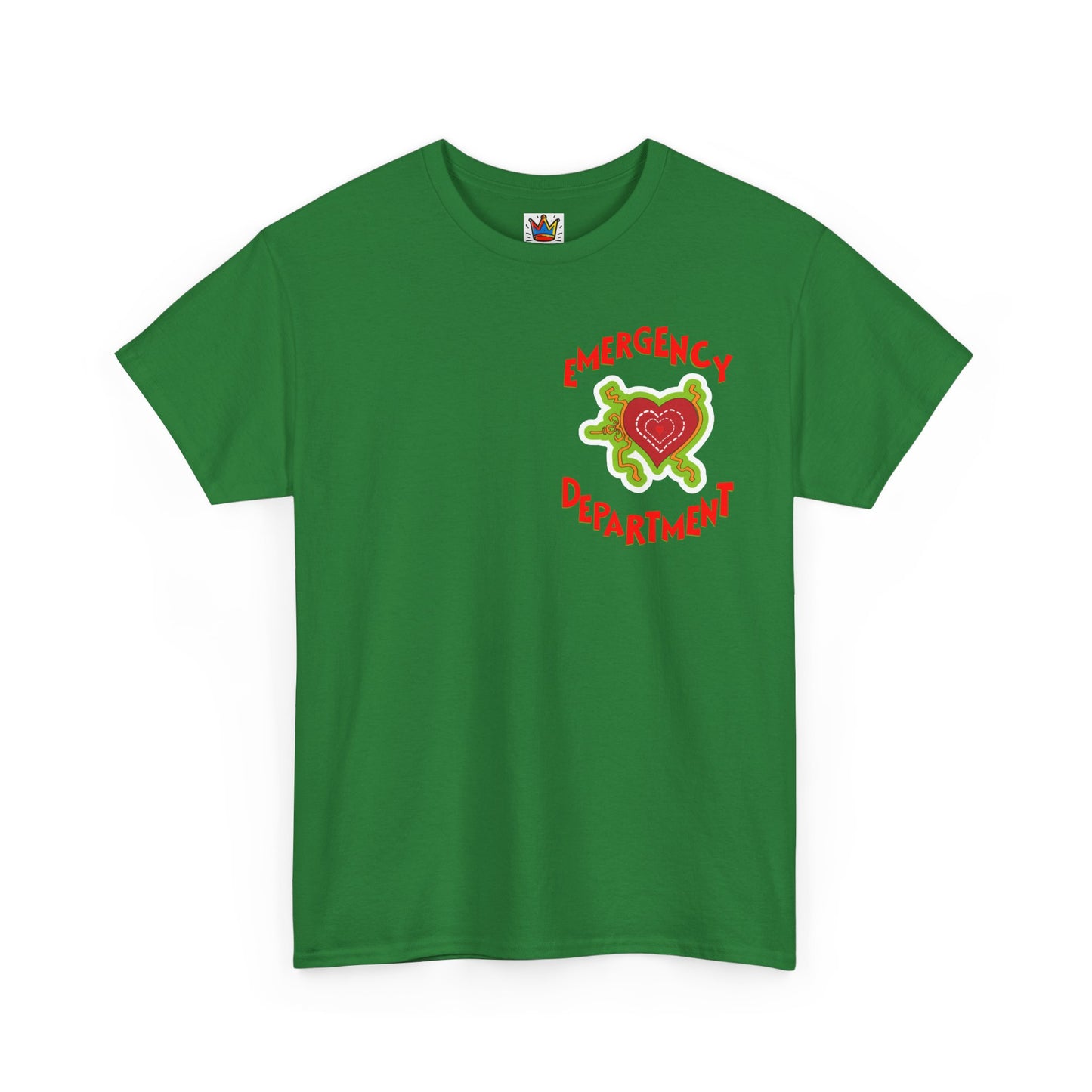 Grinch Holiday EMS Tee, Christmas Emergency Department Shirt, Unisex Heavy Cotton T-Shirt, Nurse Gift, Medical EMT Paramedic Apparel