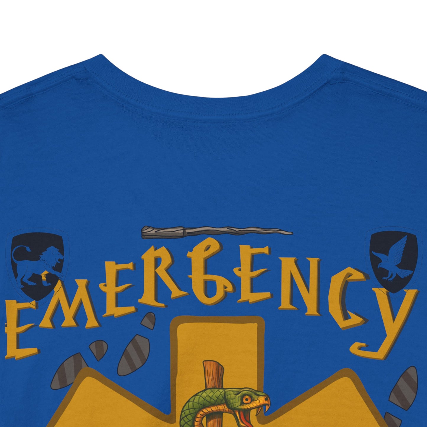 Wizarding world of the Emergency Department potter lover multi house color ED staff tee shirt Unisex Heavy Cotton Tee