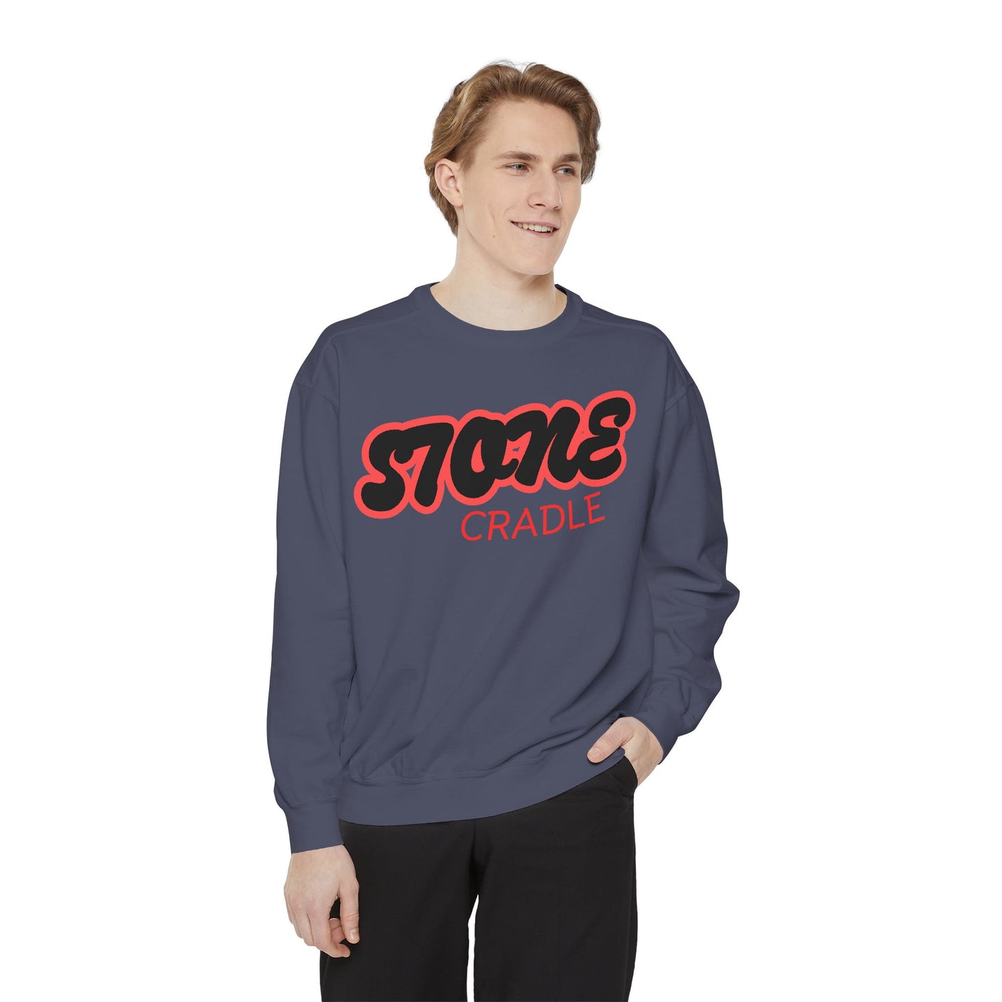 Unisex Garment-Dyed stone cradle sweat shirt