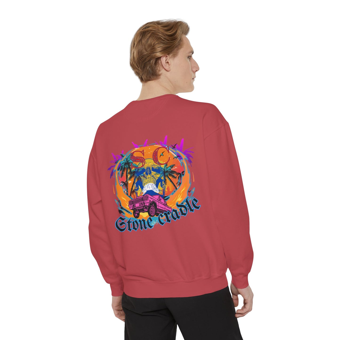 Unisex Garment-Dyed stone cradle sweat shirt