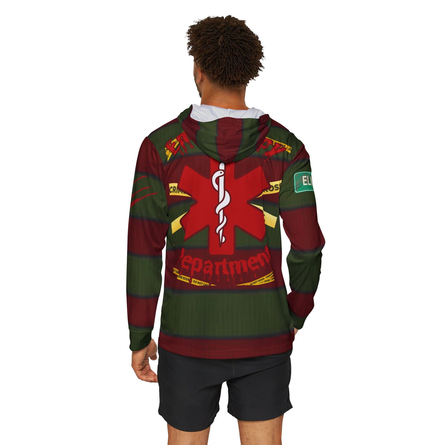 Halloween in the ER Nightmare on my street Sports Warmup Hoodie (AOP)
