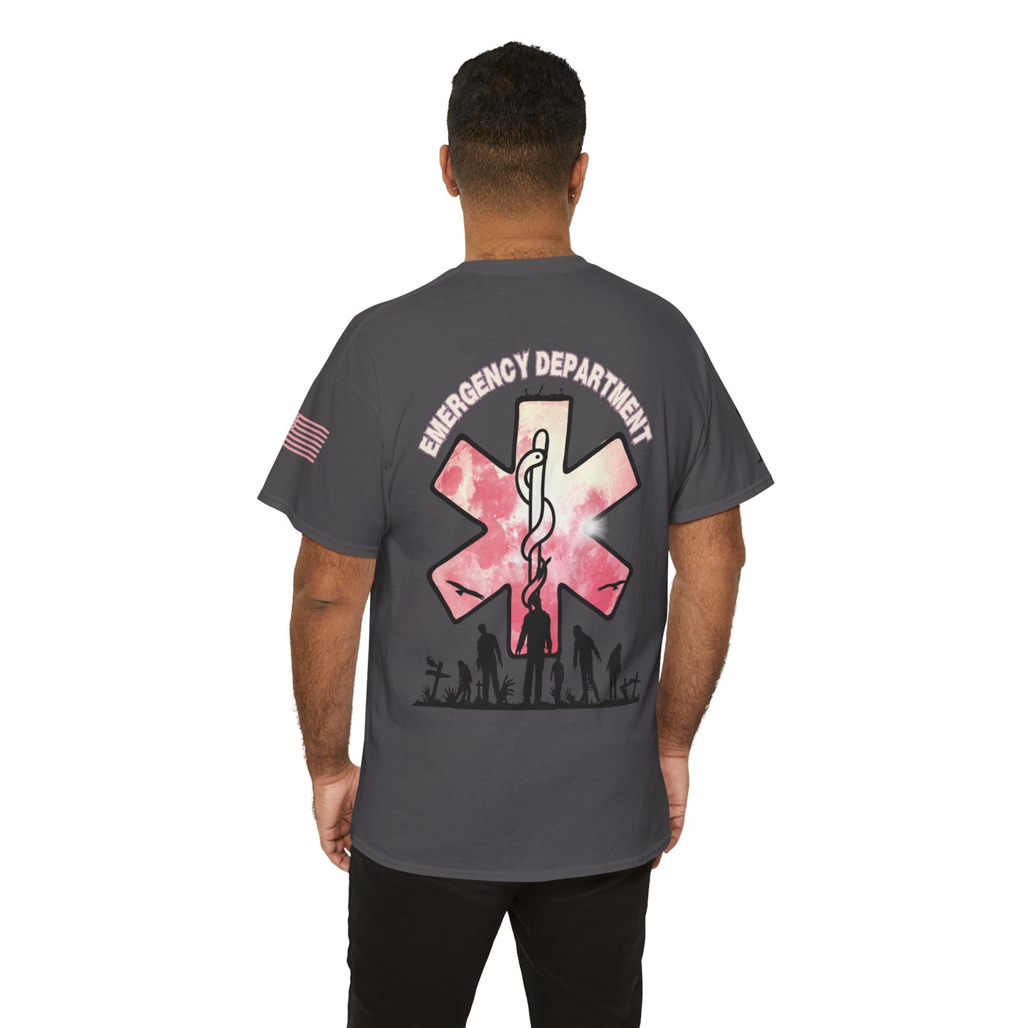 ER Halloween strawberry moon Night of the Living Dead t shirt Unisex Heavy Cotton Tee