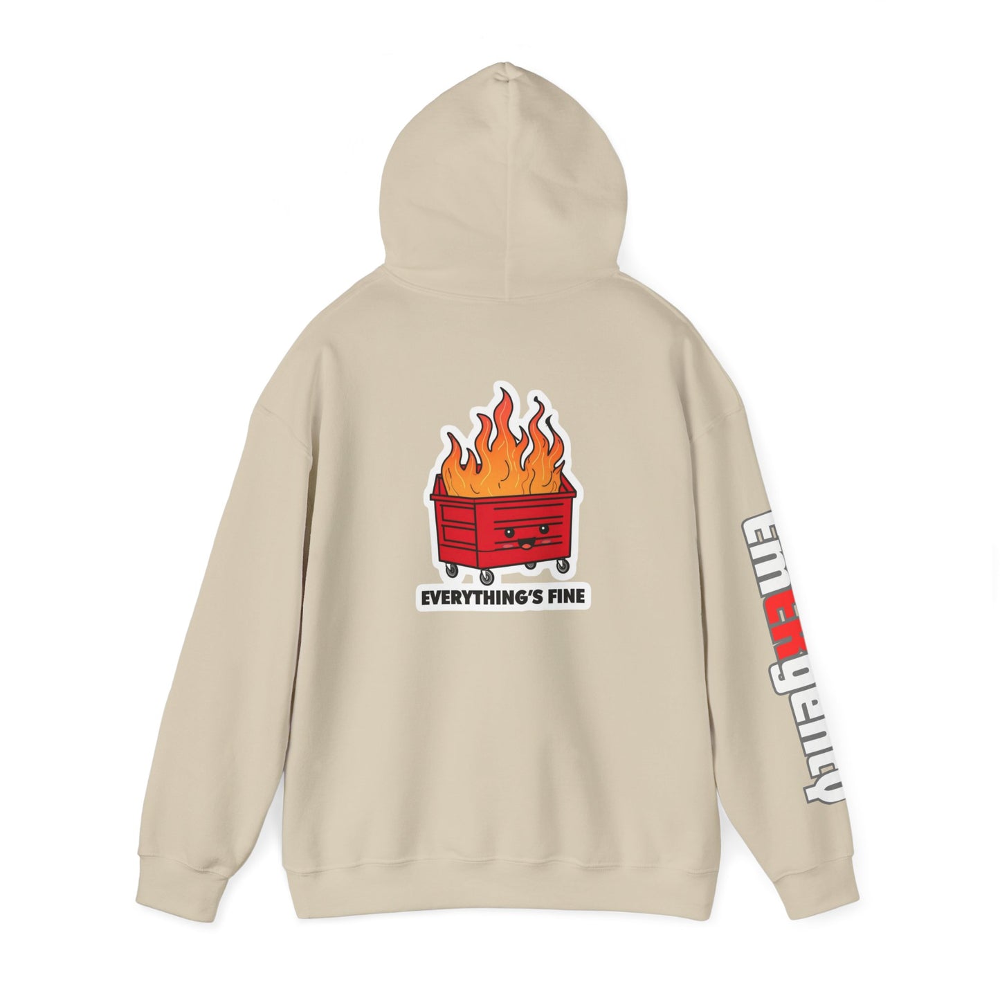 Emergency Department hoodie dumpster fire humor